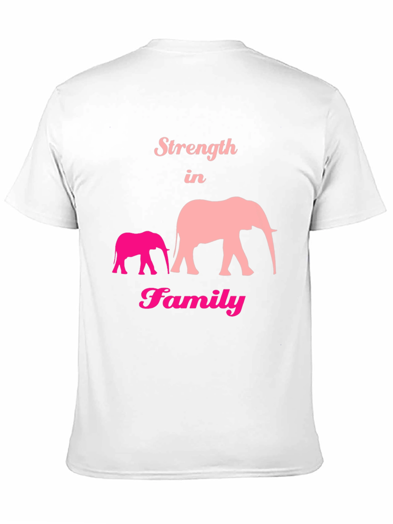 Strength in Family Elephant Graphic T-Shirt
