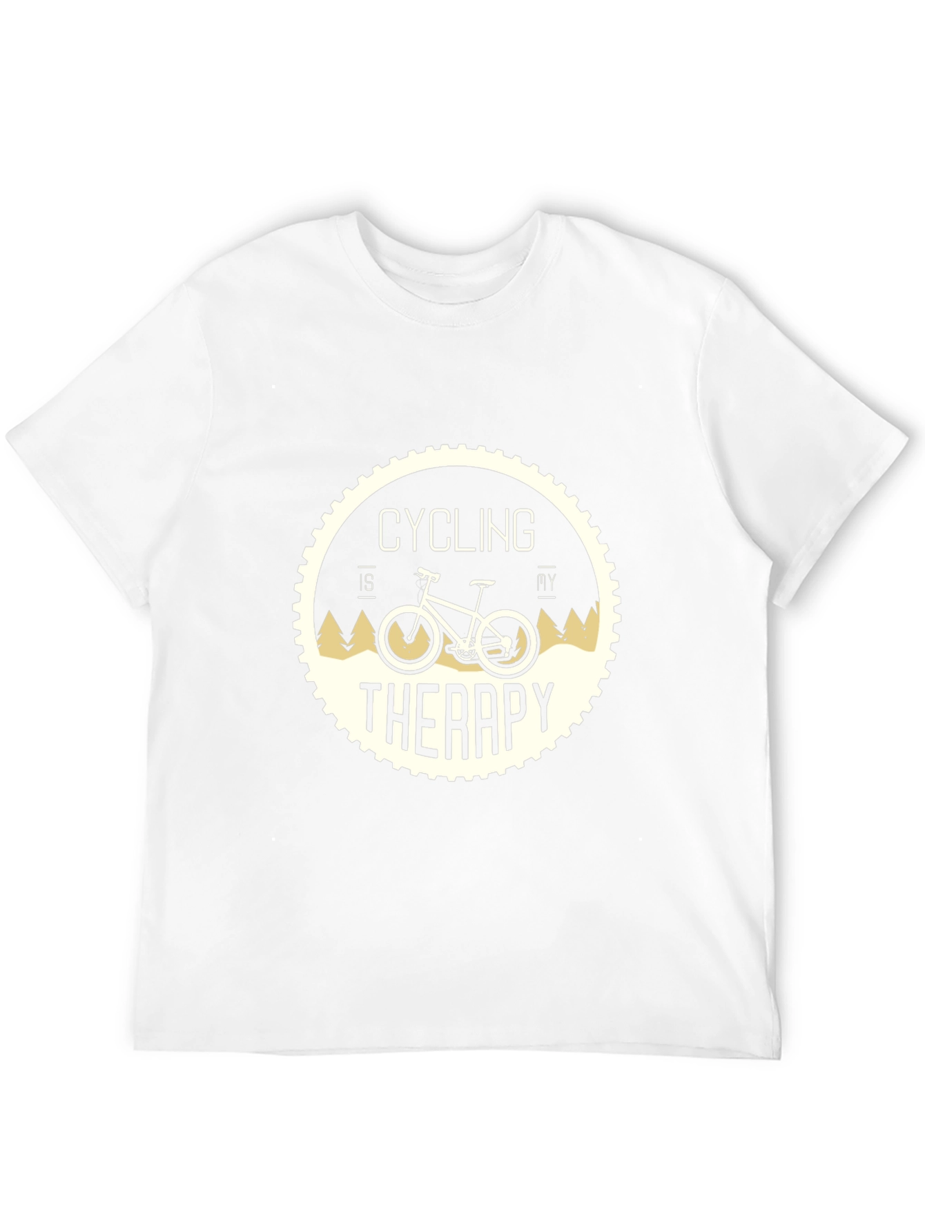 Cycling Therapy T-Shirt: Black Relaxed Fit