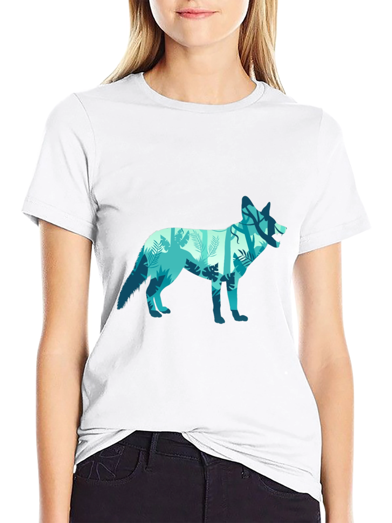 Wolf Forest Graphic T-Shirt - Nature Lover Tee