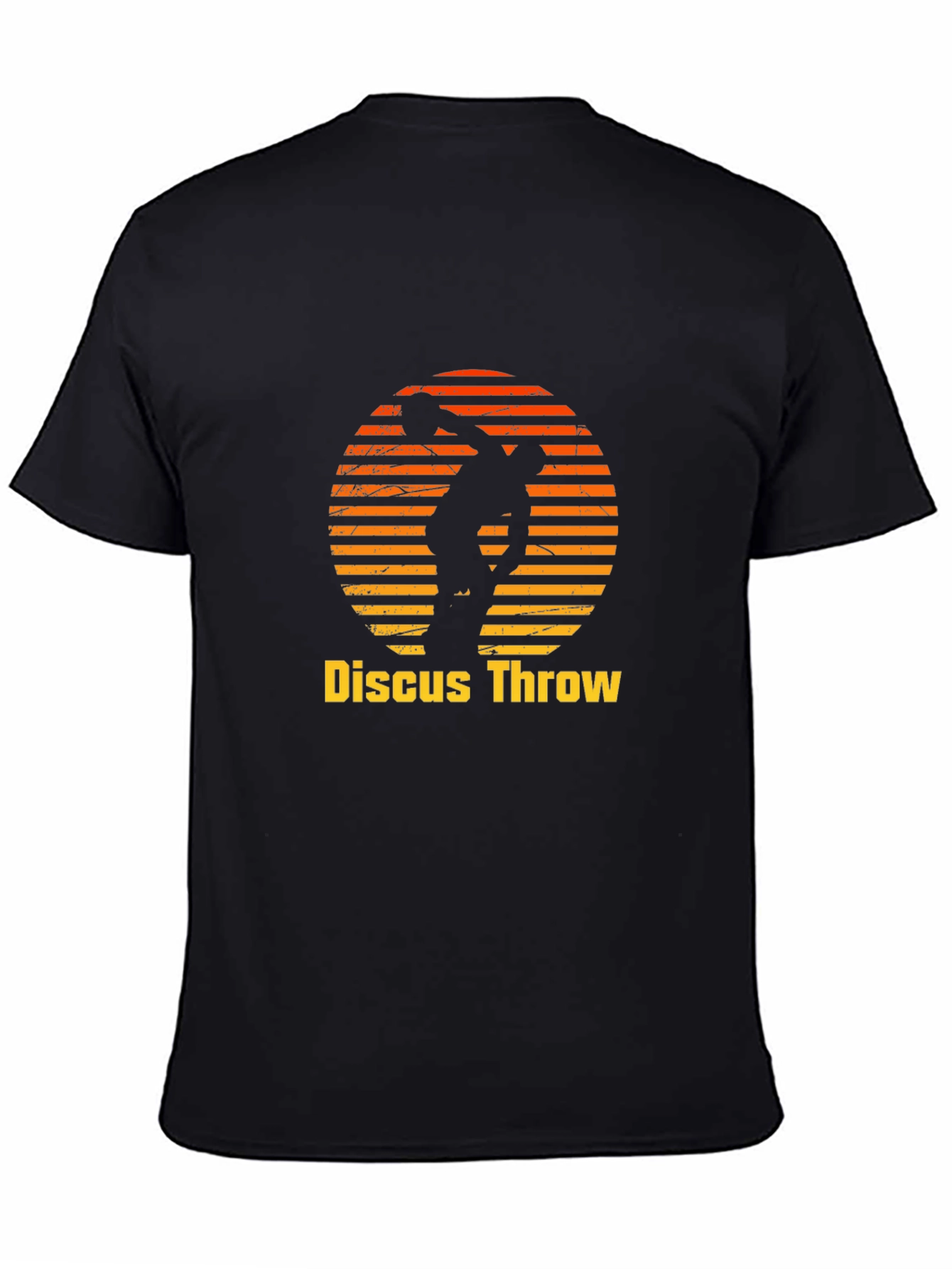 Discus Throw Black Graphic Tee