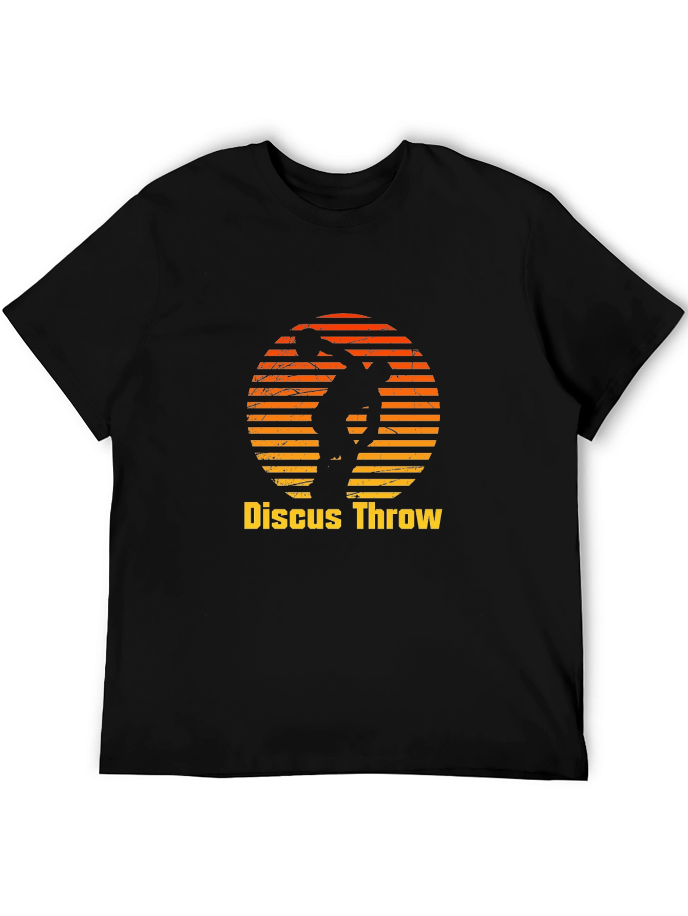 Discus Throw Black Graphic Tee