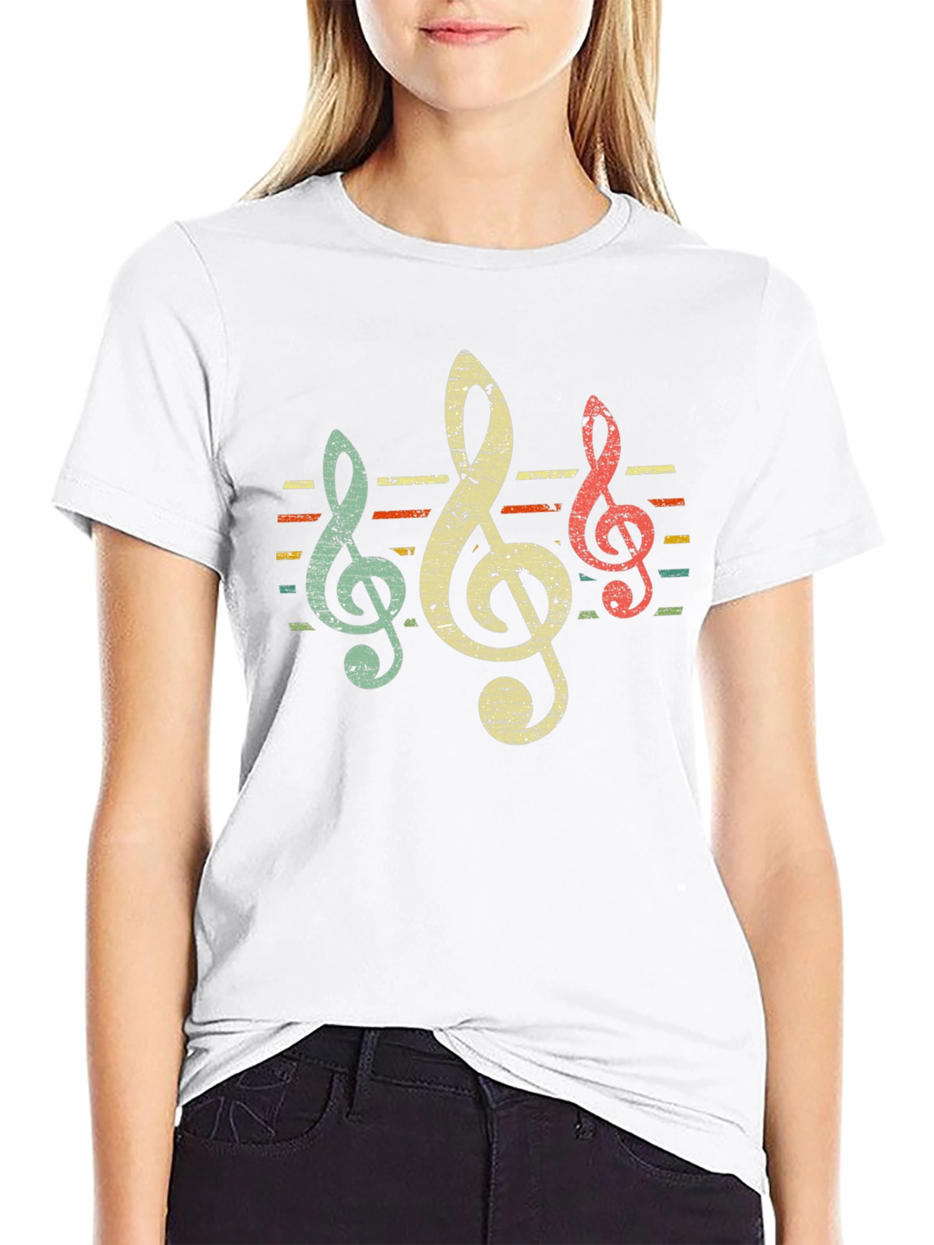 Retro Music Clef T-Shirt
