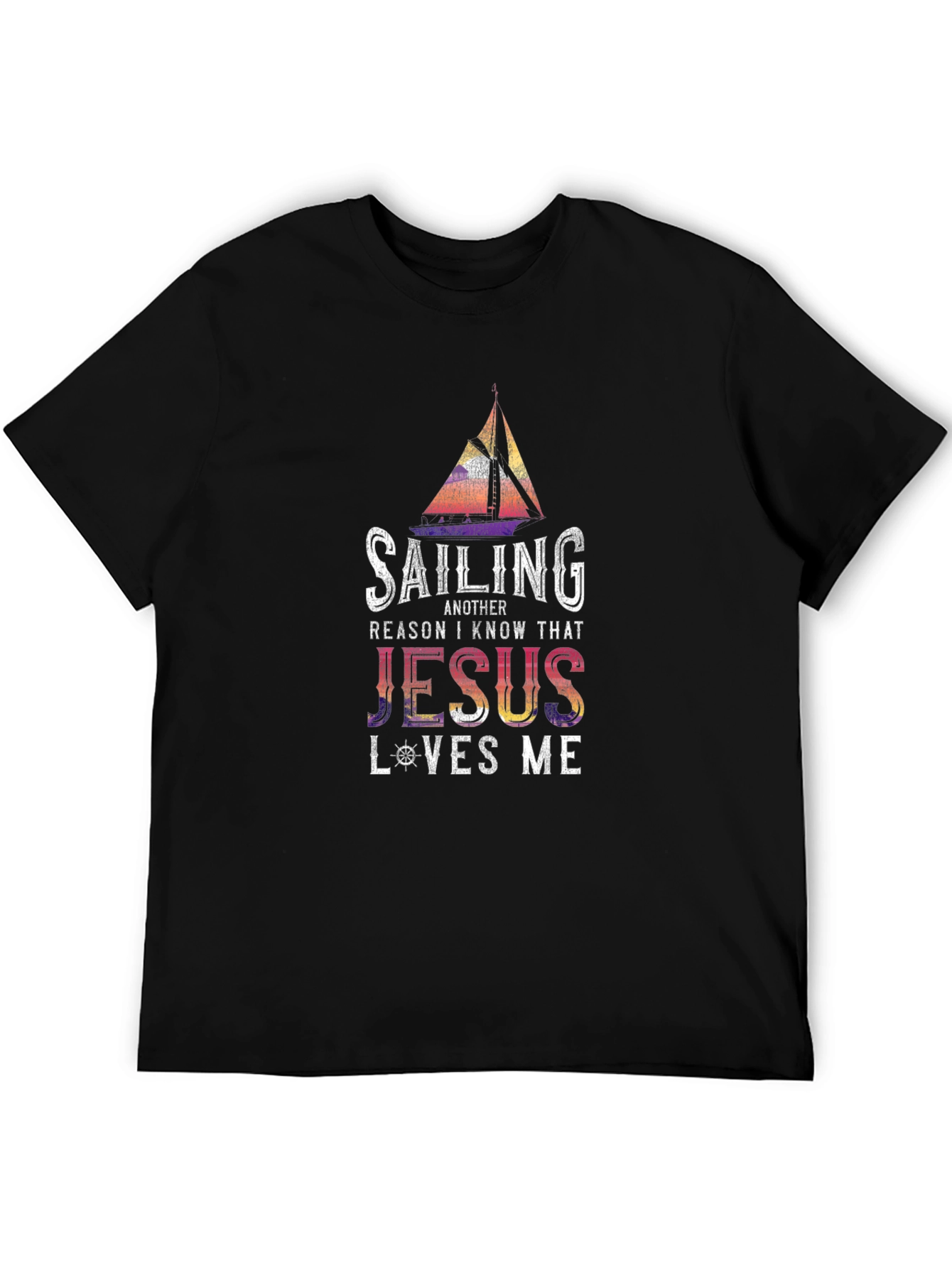 Sailing Jesus Loves Me Graphic Tee
