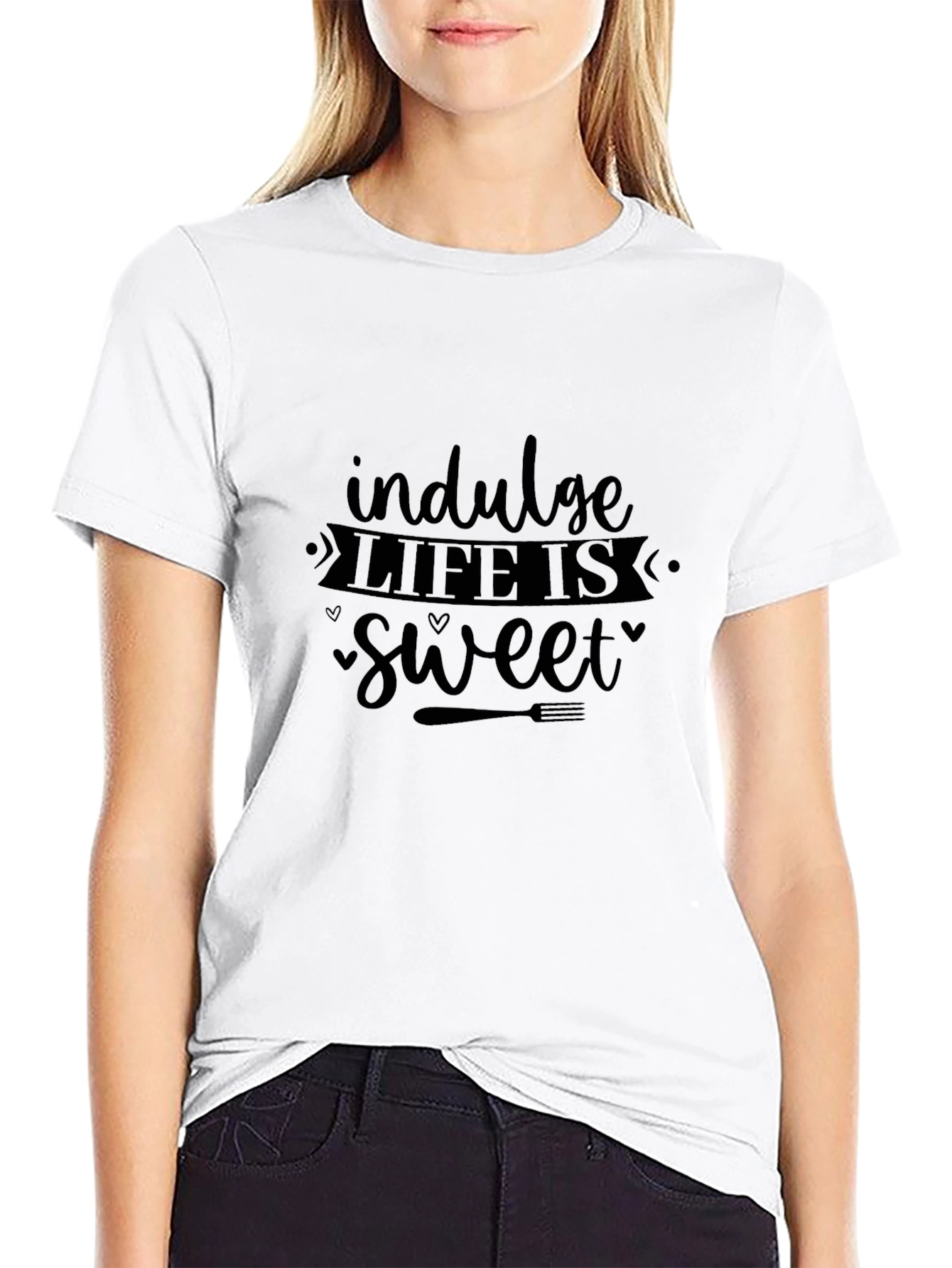 Indulge Life is Sweet Graphic T-Shirt