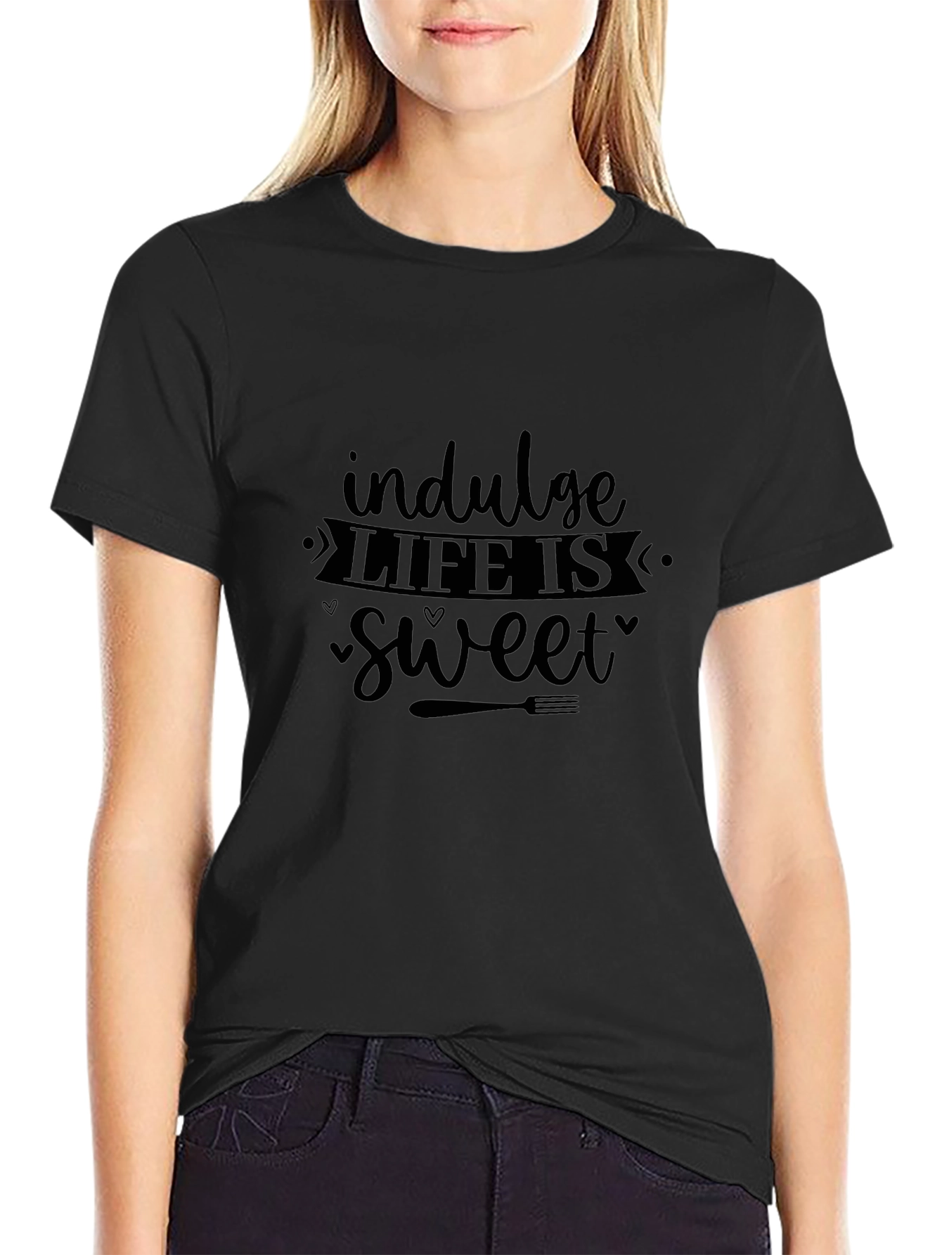 Indulge Life is Sweet Graphic T-Shirt