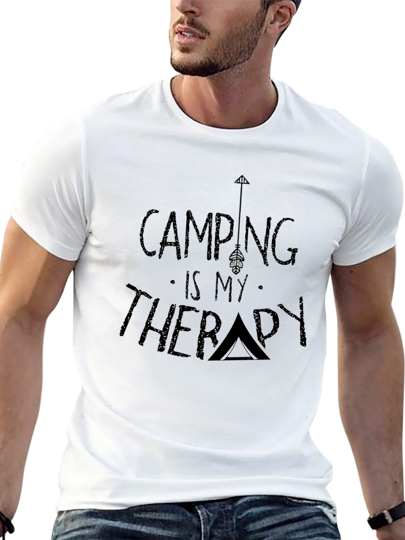 Camping is My Therapy Graphic T-Shirt