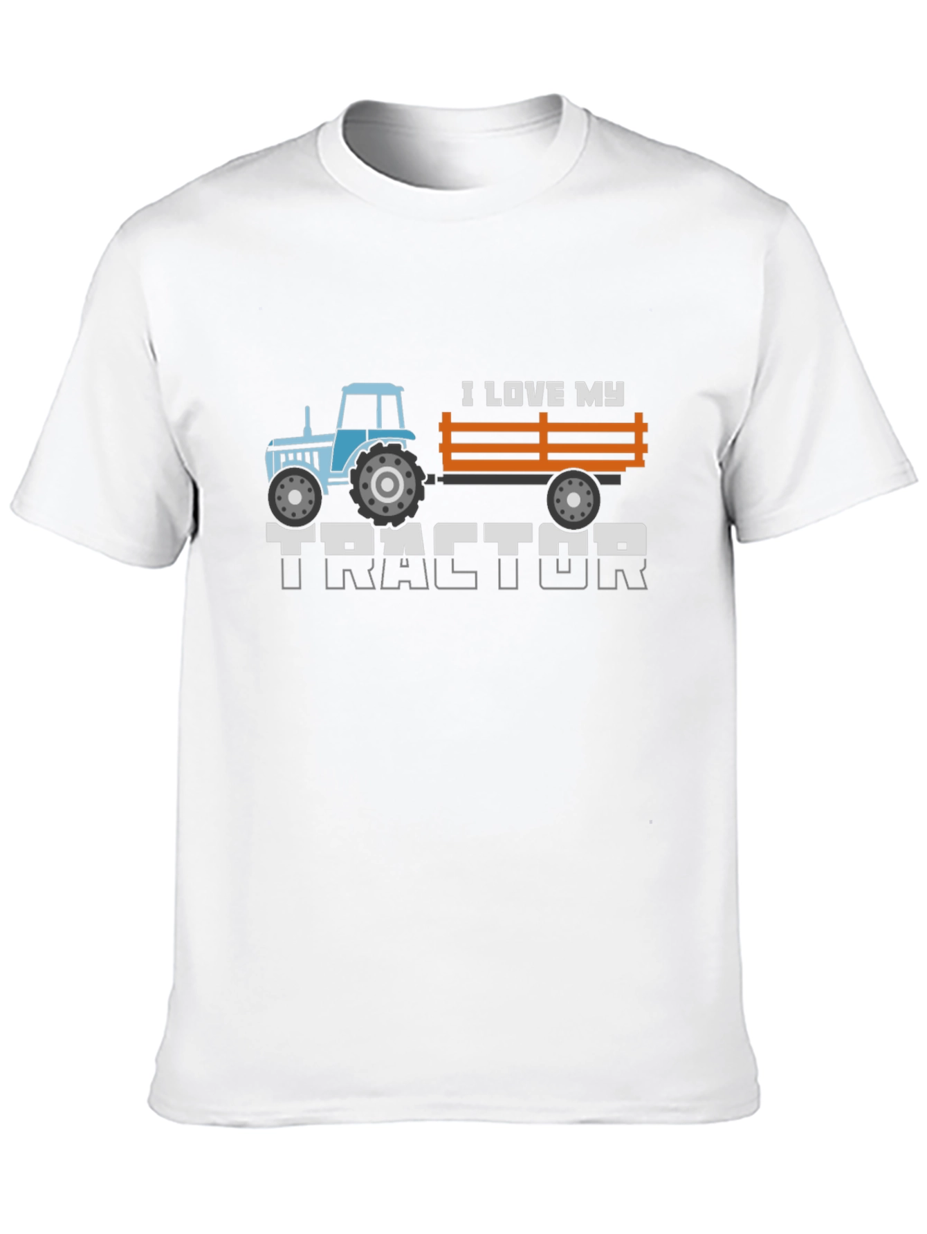 I Love My Tractor Graphic Tee - Black