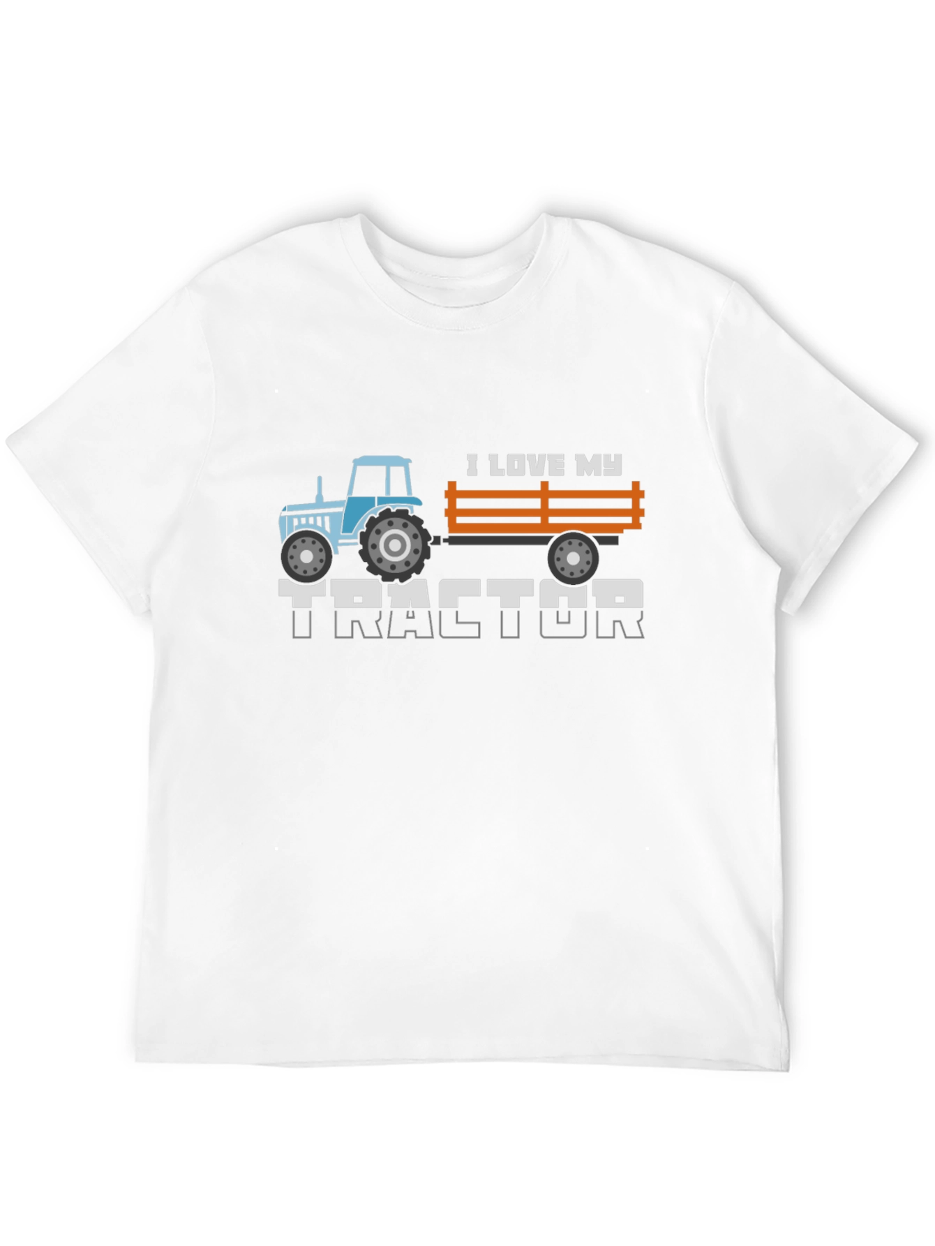 I Love My Tractor Graphic Tee - Black