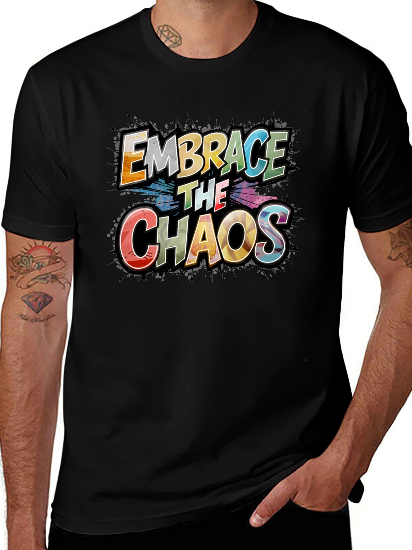Embrace the Chaos Graphic Tee - Premium Cotton
