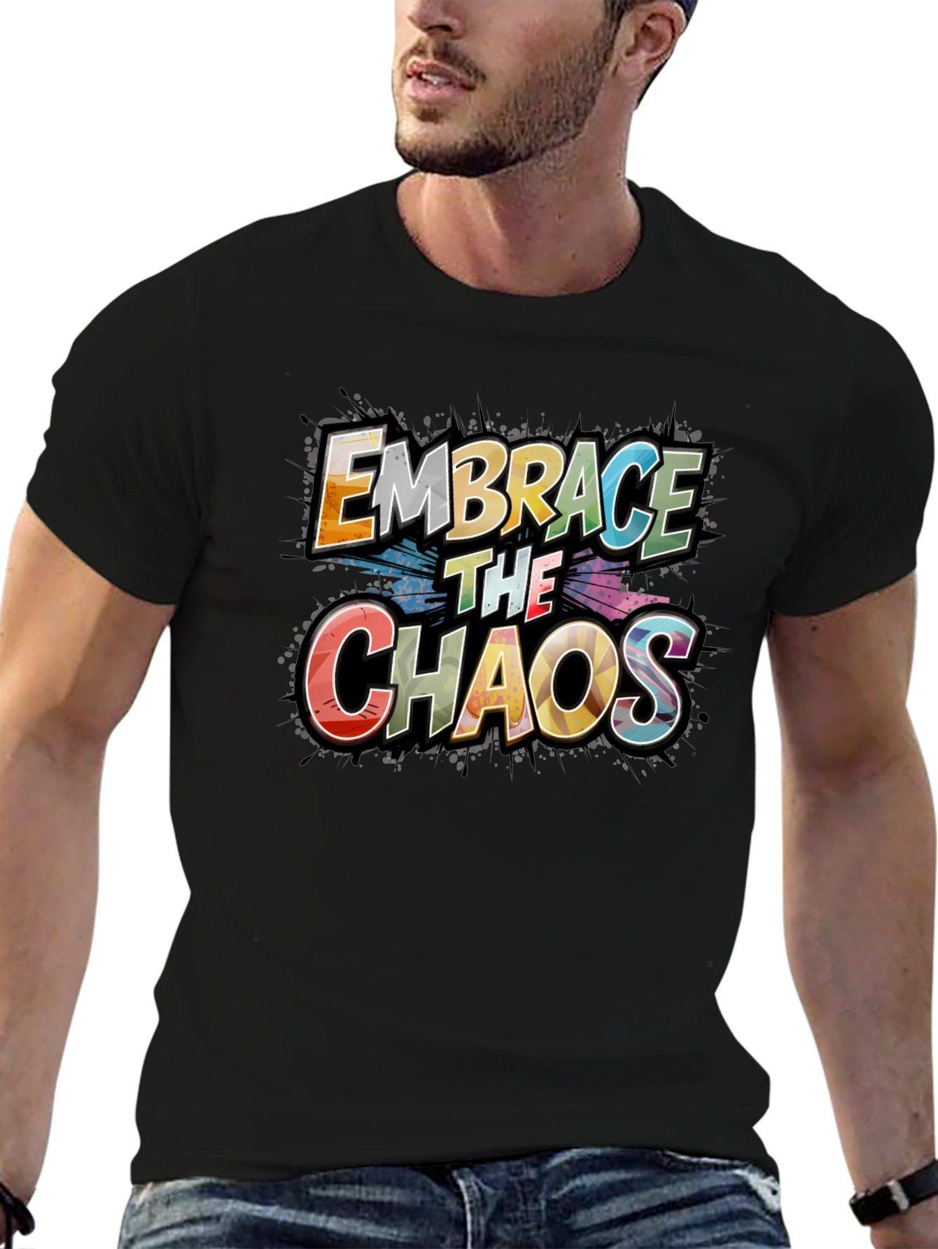 Embrace the Chaos Graphic Tee - Premium Cotton