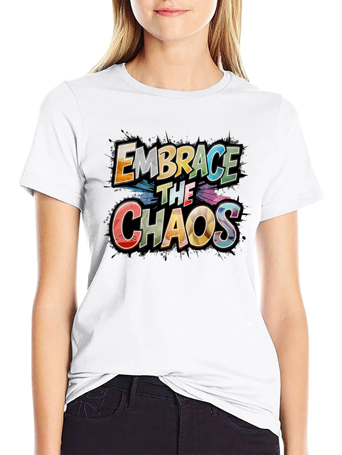 Embrace the Chaos Graphic Tee - Premium Cotton