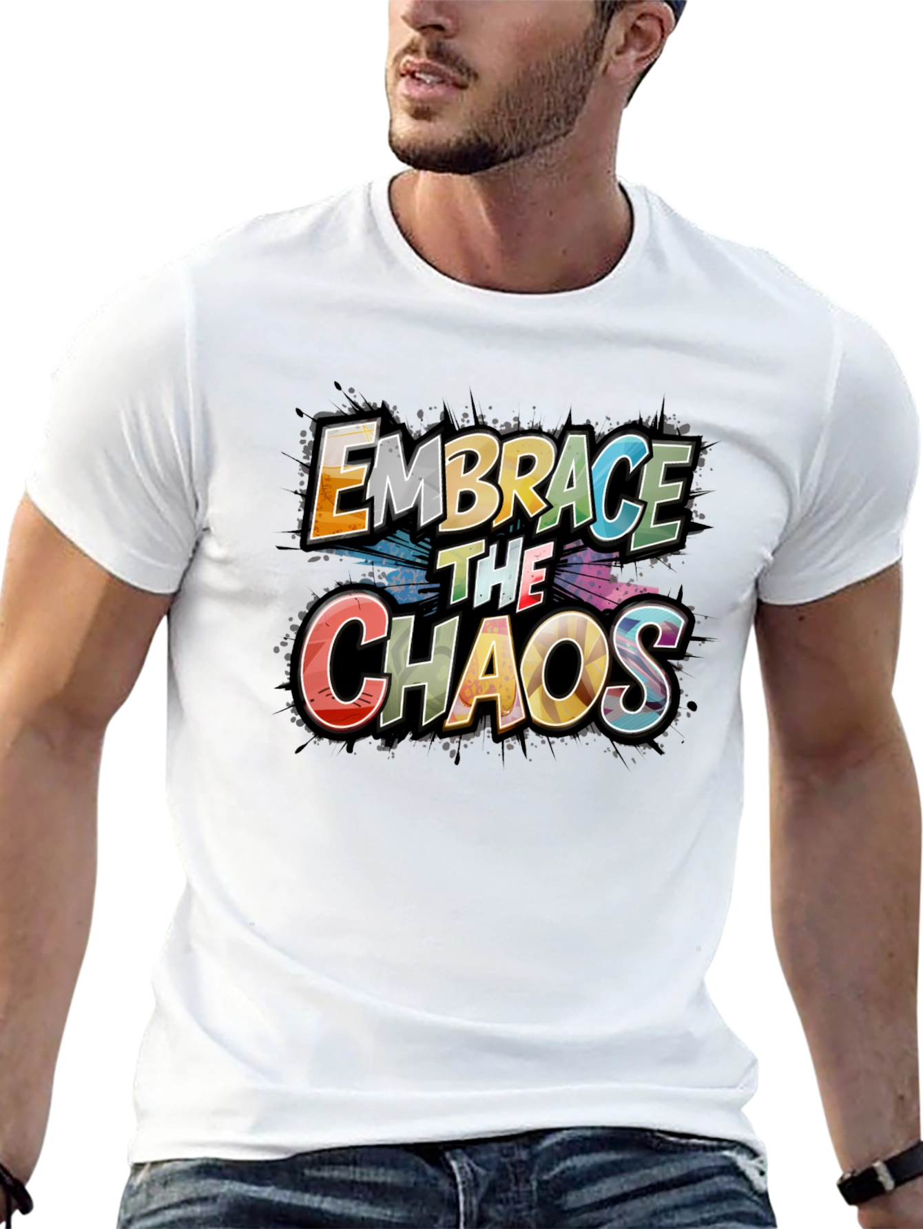 Embrace the Chaos Graphic Tee - Premium Cotton