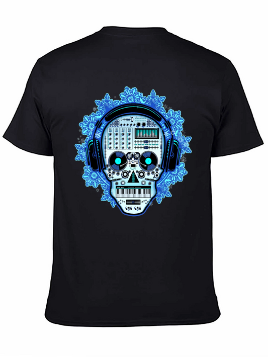 DJ Skull Graphic Tee - EDM Music Lover Shirt