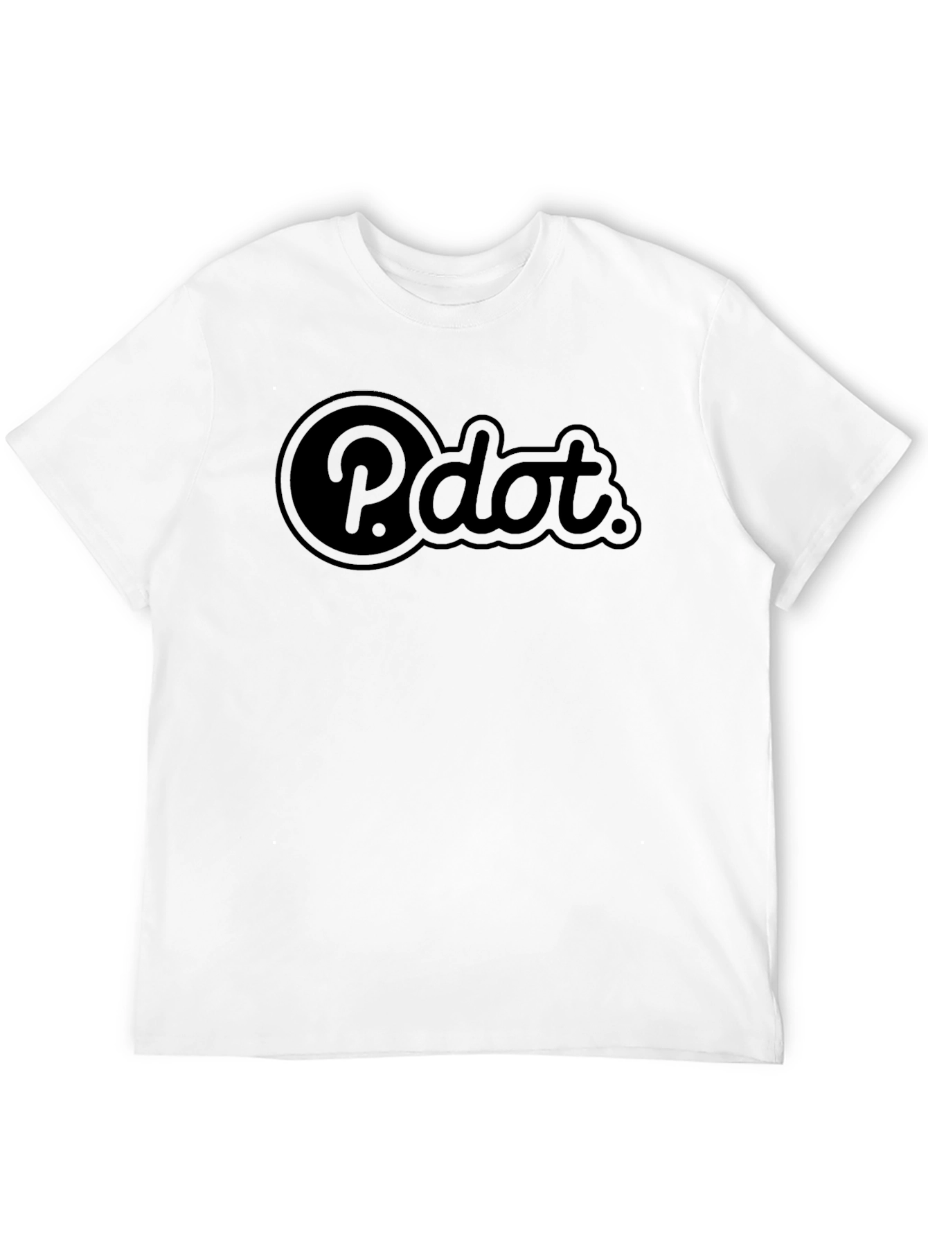 P.dot. Black Graphic Tee - Cool Casual Style