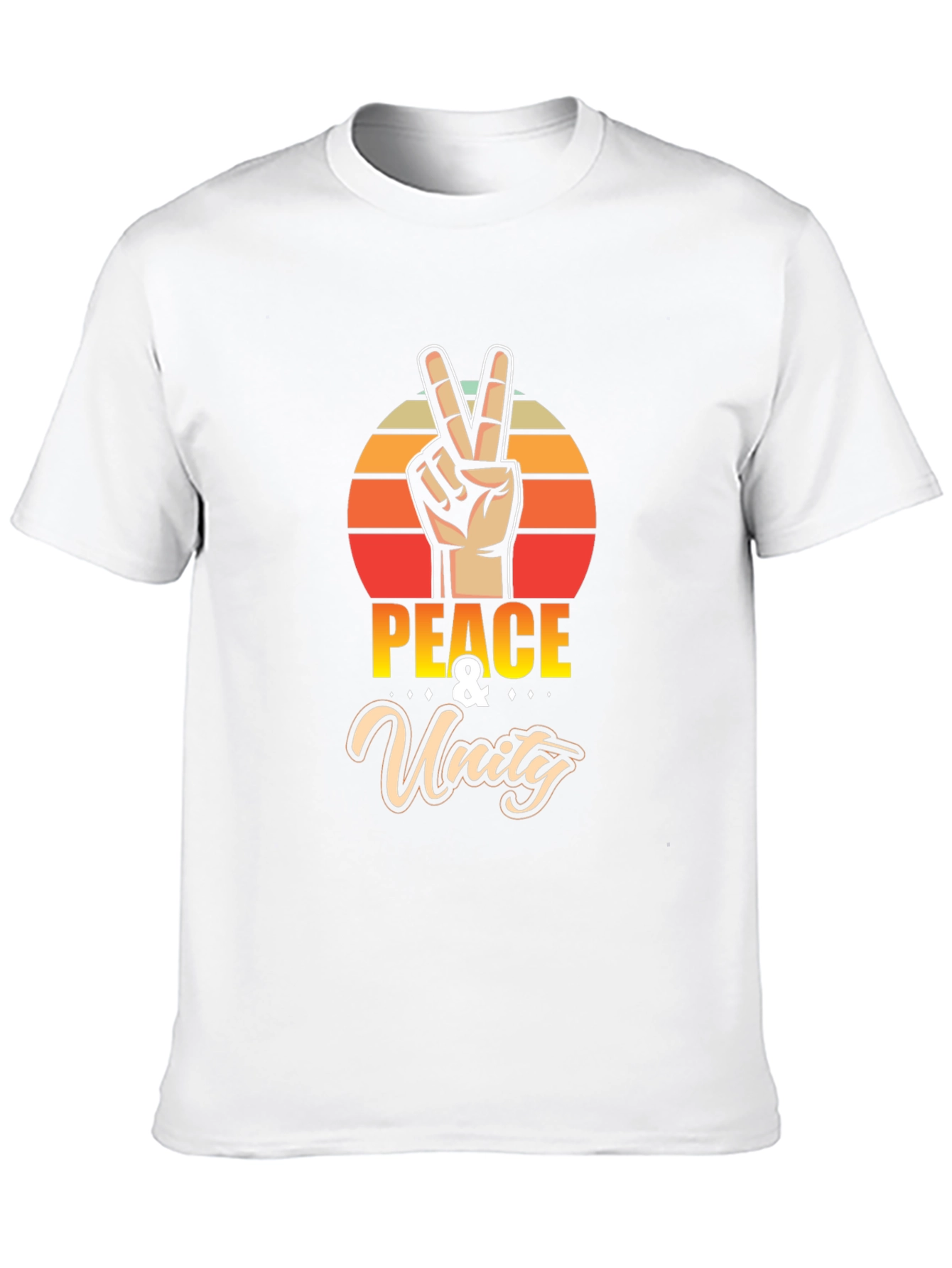Peace & Unity Graphic Tee - Retro Vibe