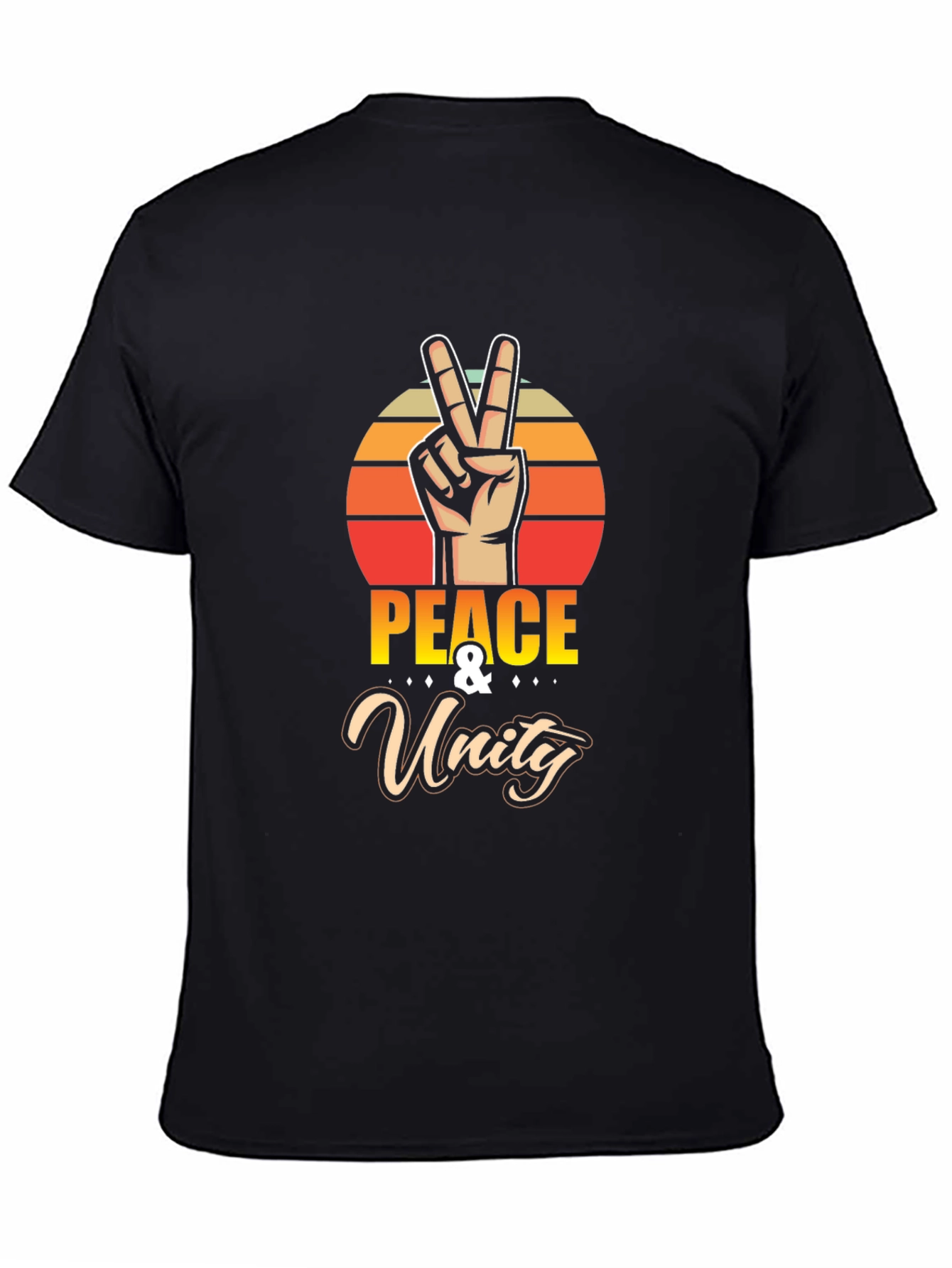 Peace & Unity Graphic Tee - Retro Vibe