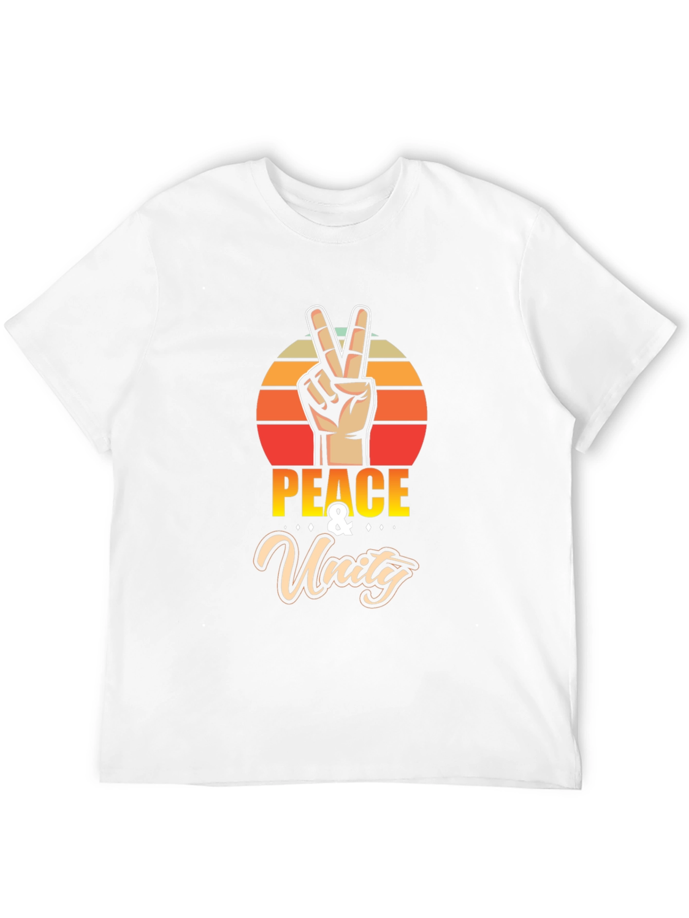 Peace & Unity Graphic Tee - Retro Vibe
