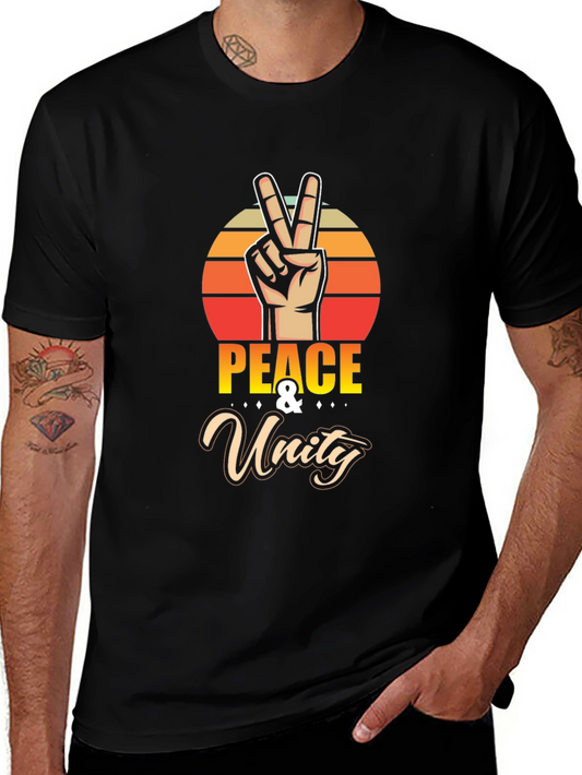 Peace & Unity Graphic Tee - Retro Vibe