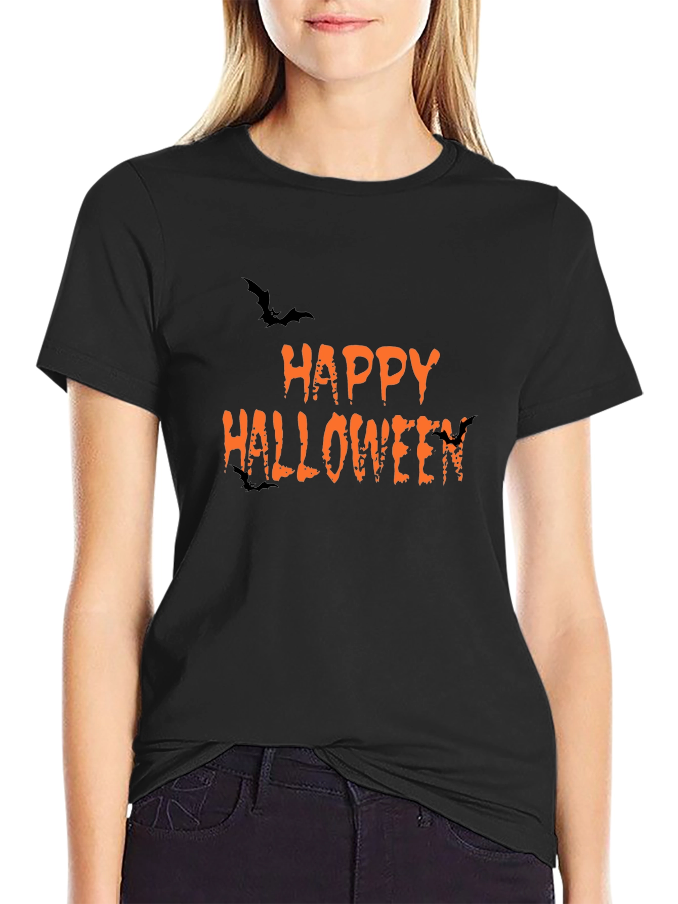 Happy Halloween Black T-Shirt