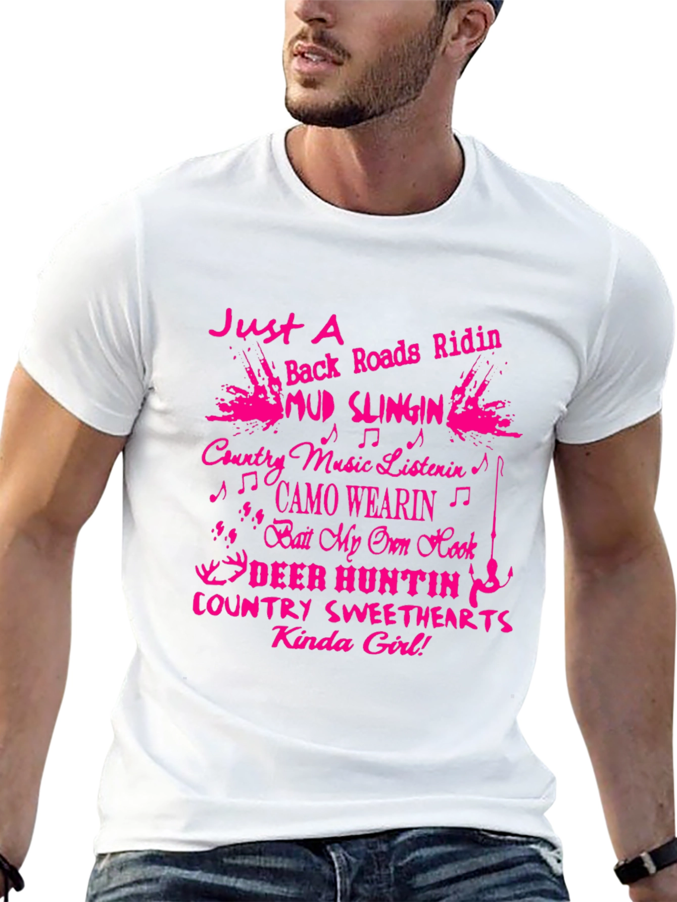 Country Girl T-Shirt: Mud Slingin & Deer Huntin