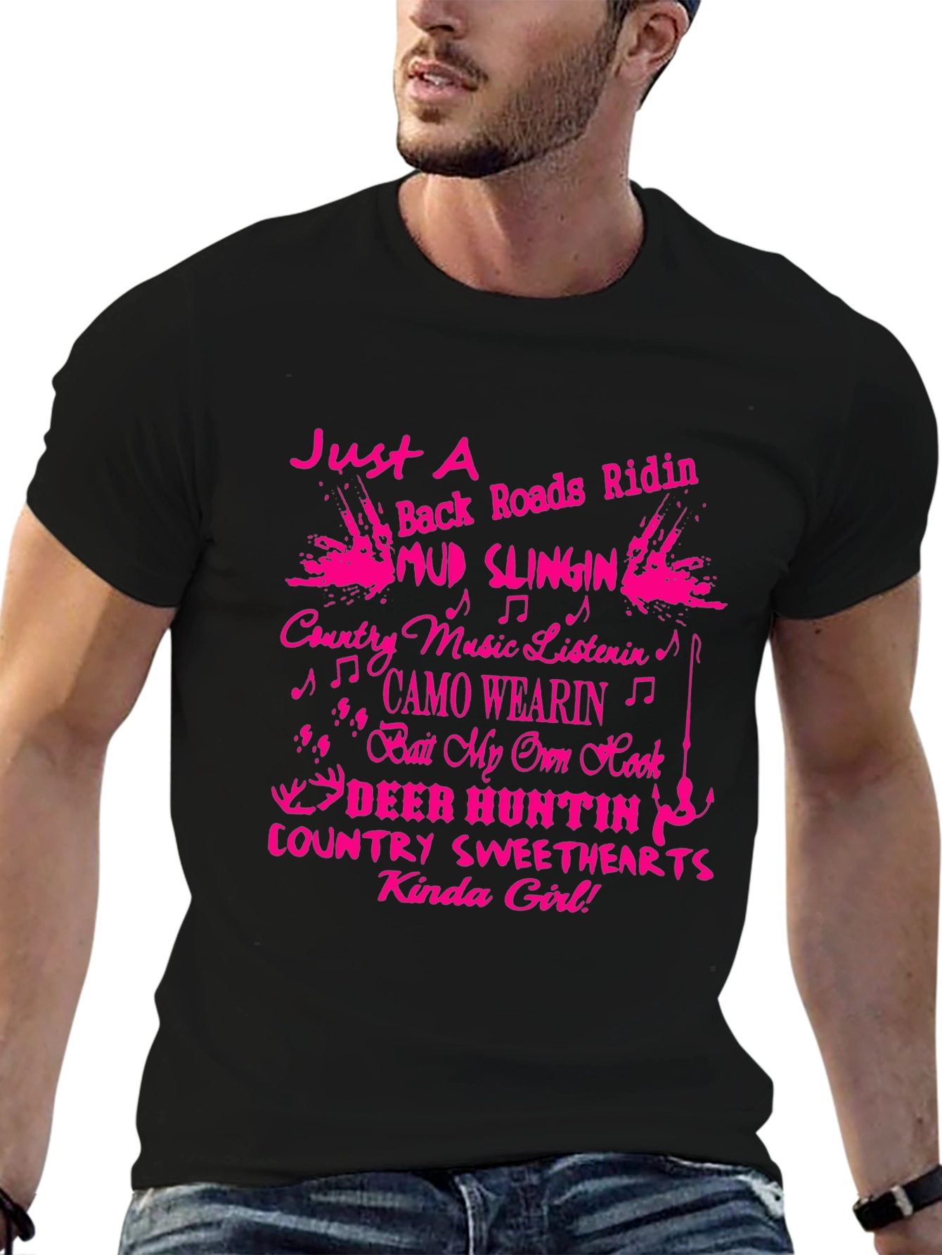 Country Girl T-Shirt: Mud Slingin & Deer Huntin