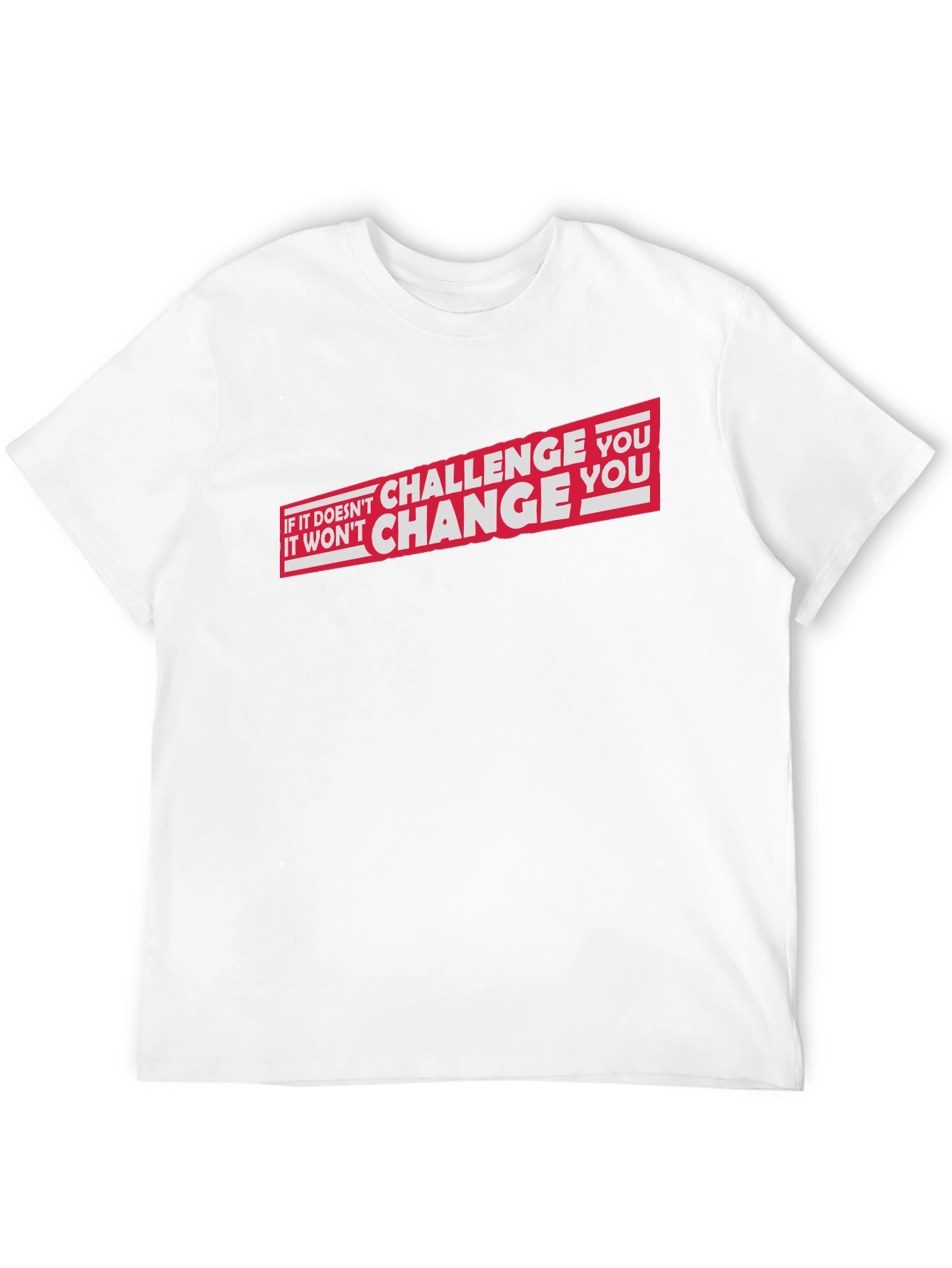 Motivational Challenge You Black Graphic T-Shirt