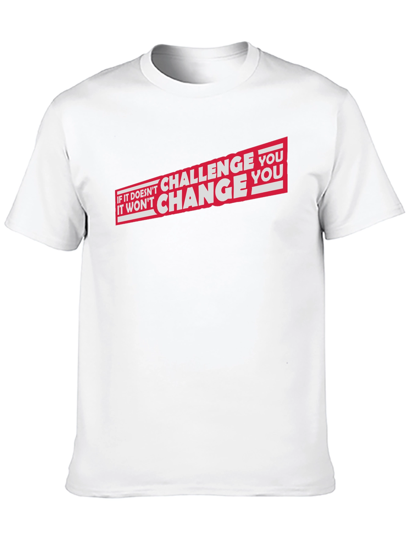 Motivational Challenge You Black Graphic T-Shirt
