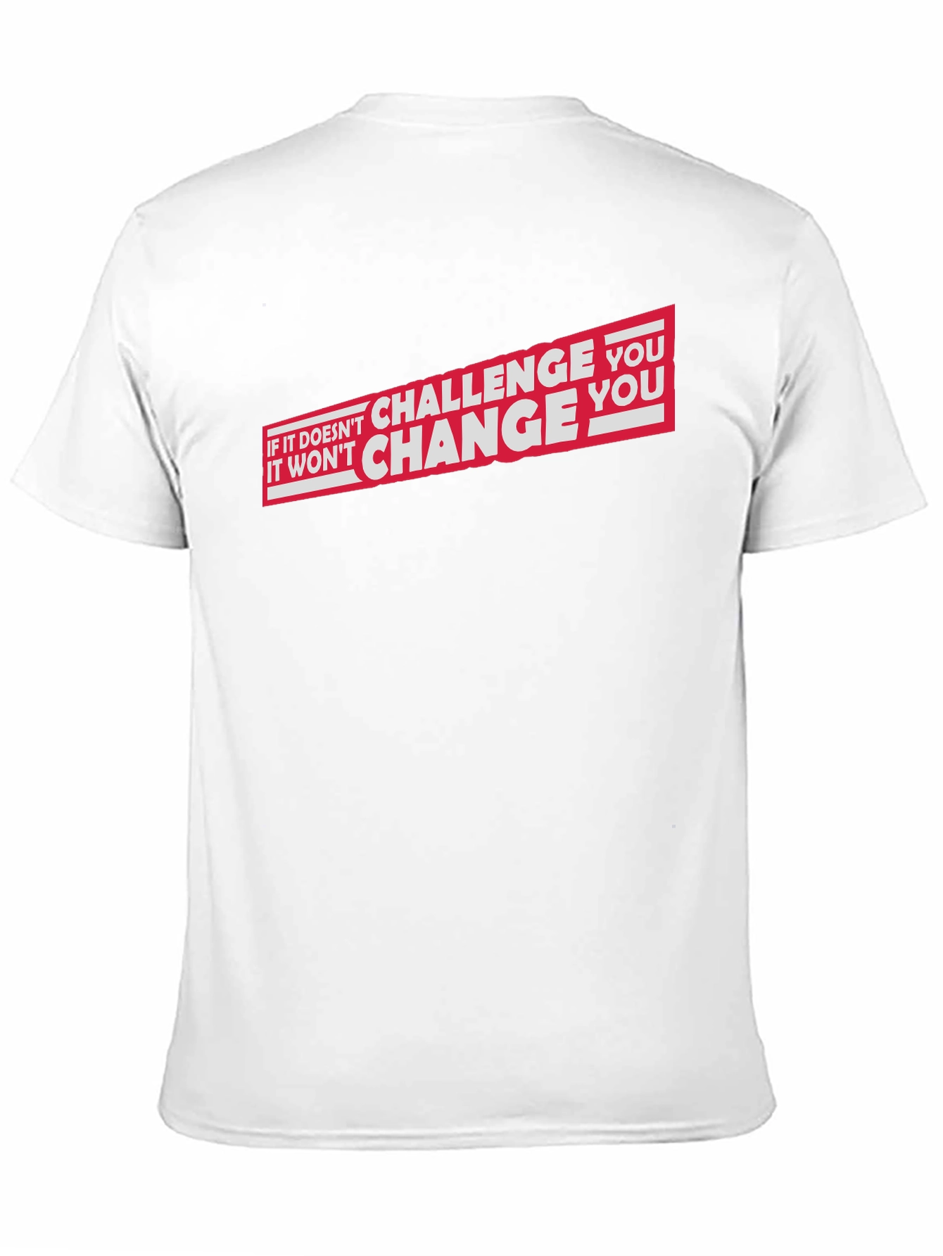 Motivational Challenge You Black Graphic T-Shirt