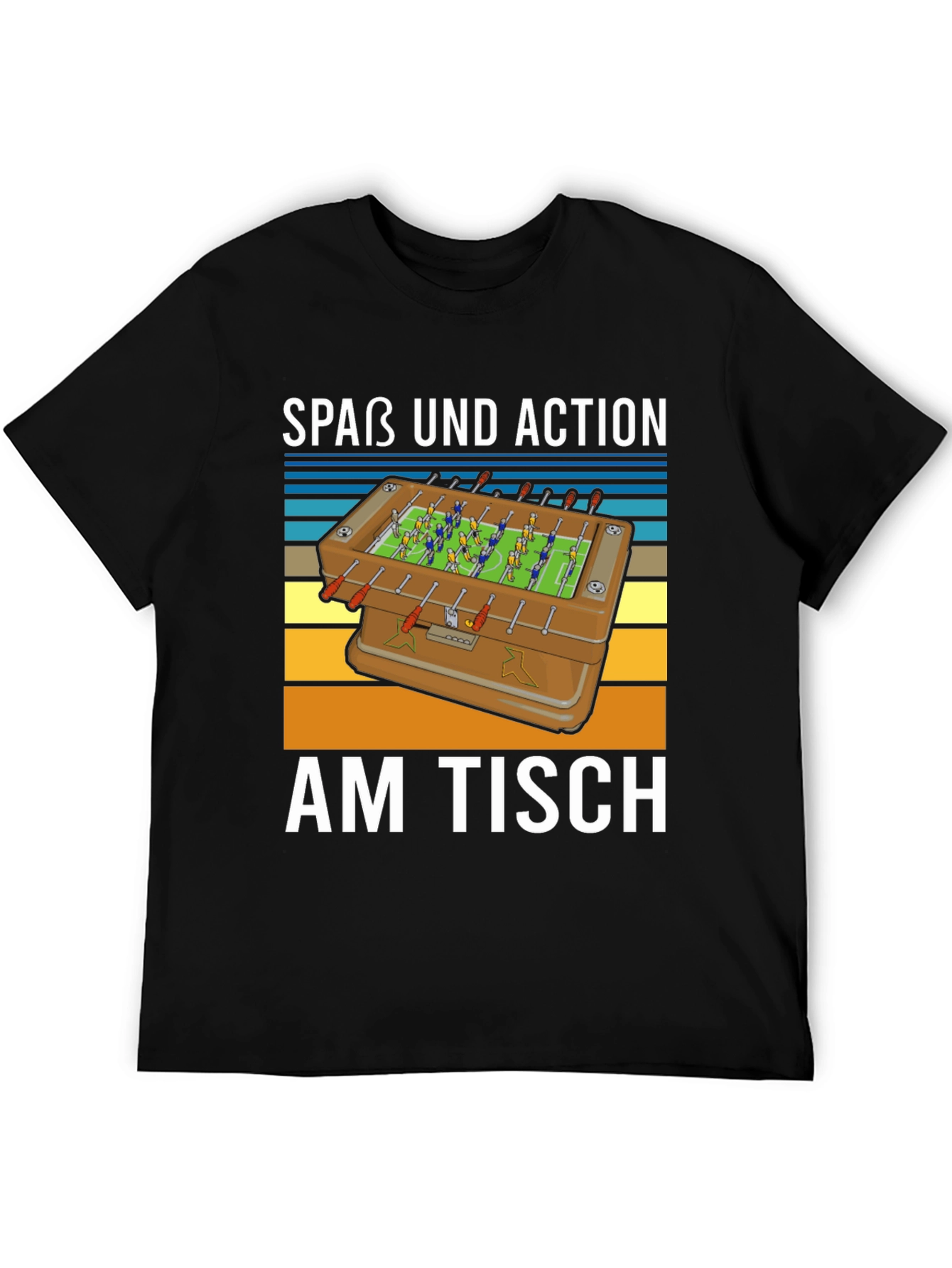 Fun Foosball Table T-Shirt - Action on the Table!
