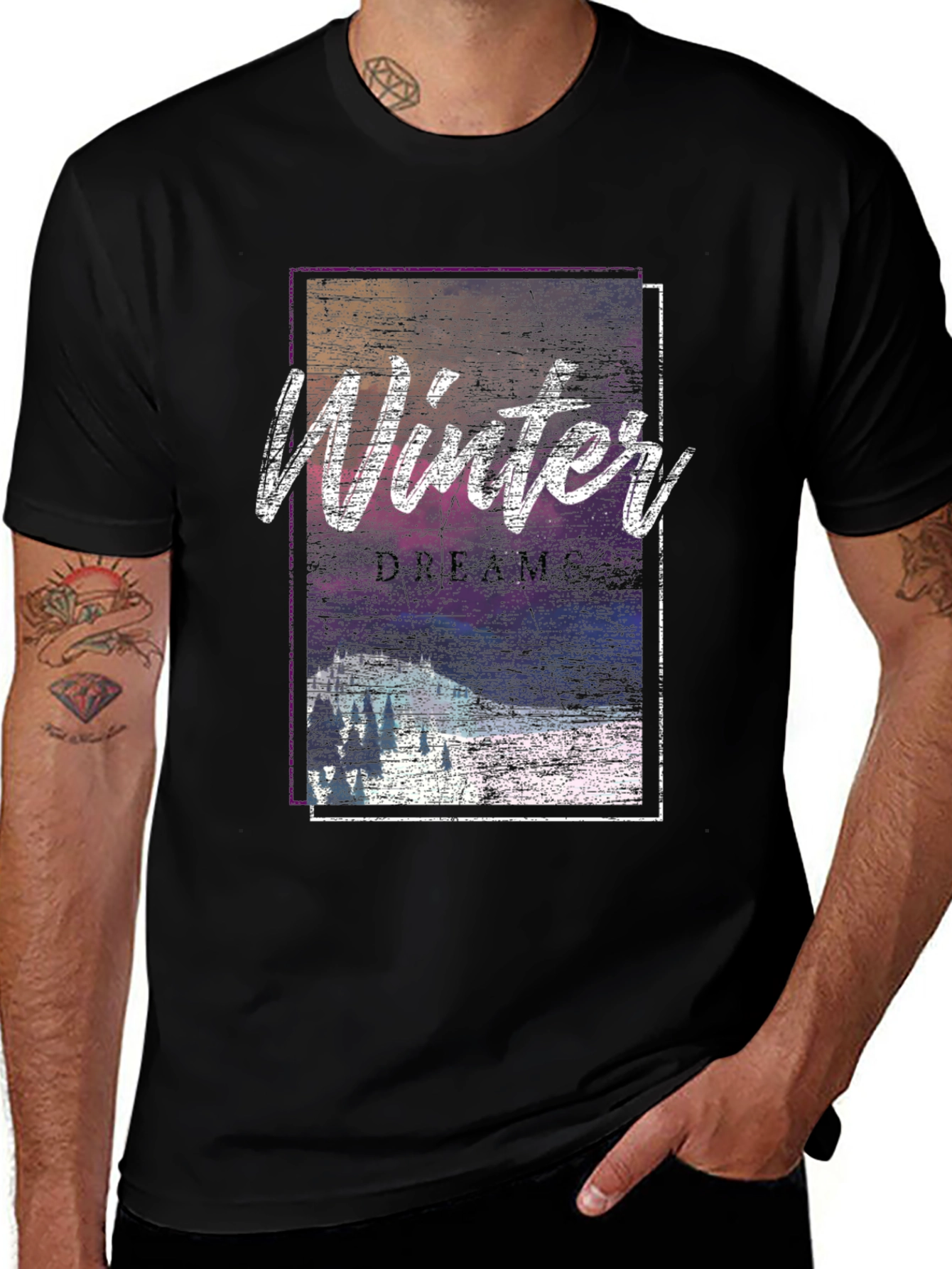Winter Dreams Graphic Tee - Soft Cotton Blend