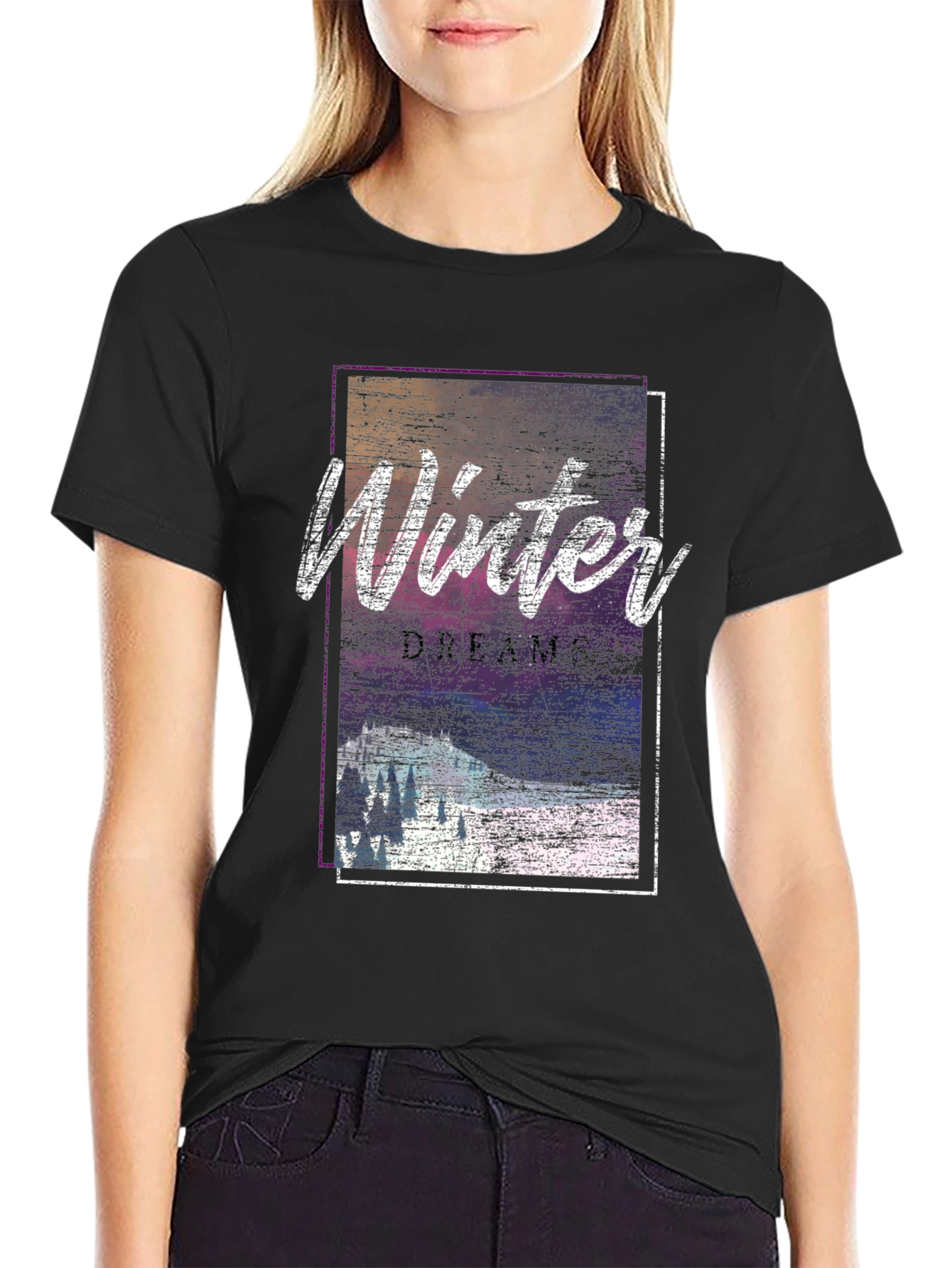 Winter Dreams Graphic Tee - Soft Cotton Blend