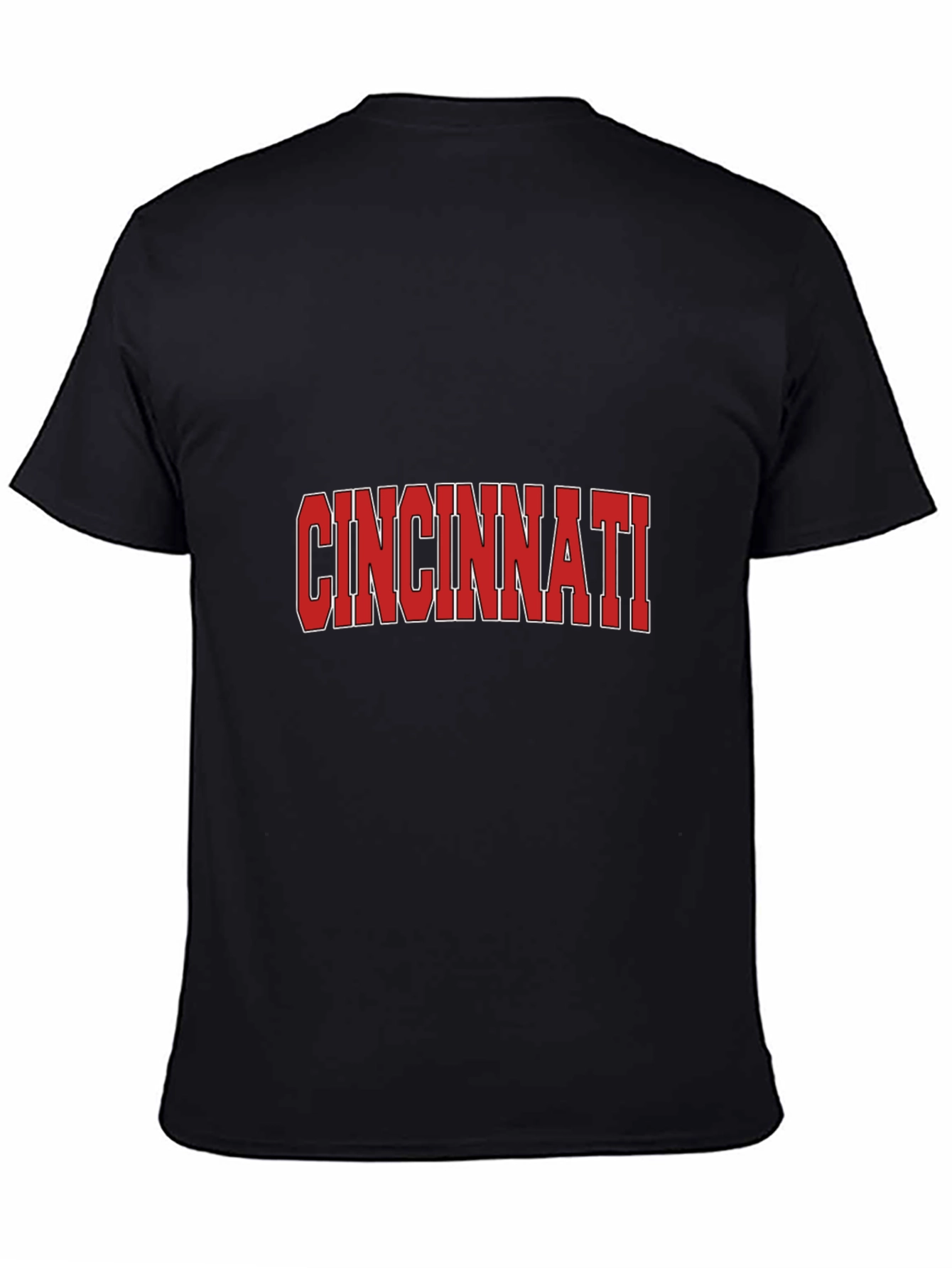 Cincinnati Reds Style Black T-Shirt