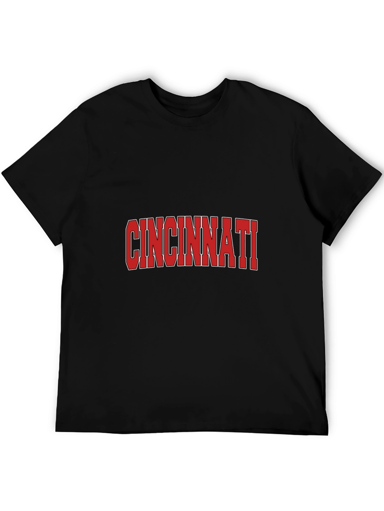 Cincinnati Reds Style Black T-Shirt