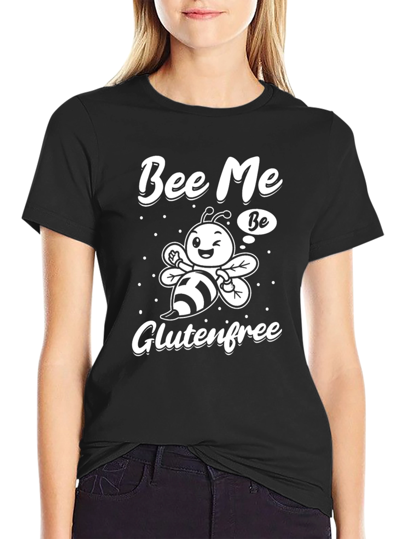 Bee Me Glutenfree T-Shirt Funny Graphic Tee
