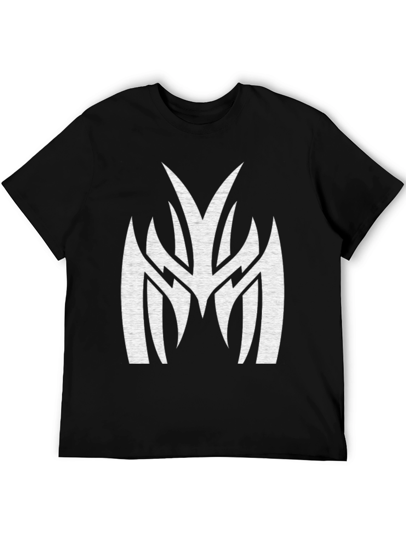 Mens Black Graphic Tee - Tribal M Design