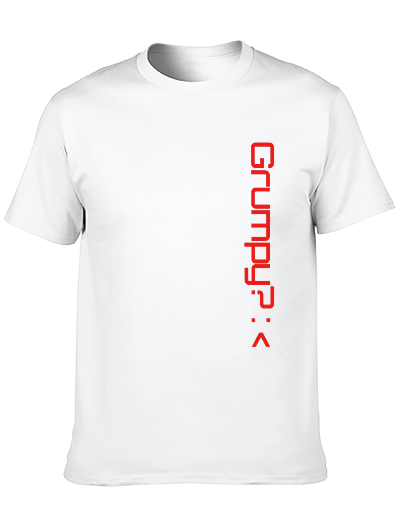 Grumpy? Red Print Black Tee