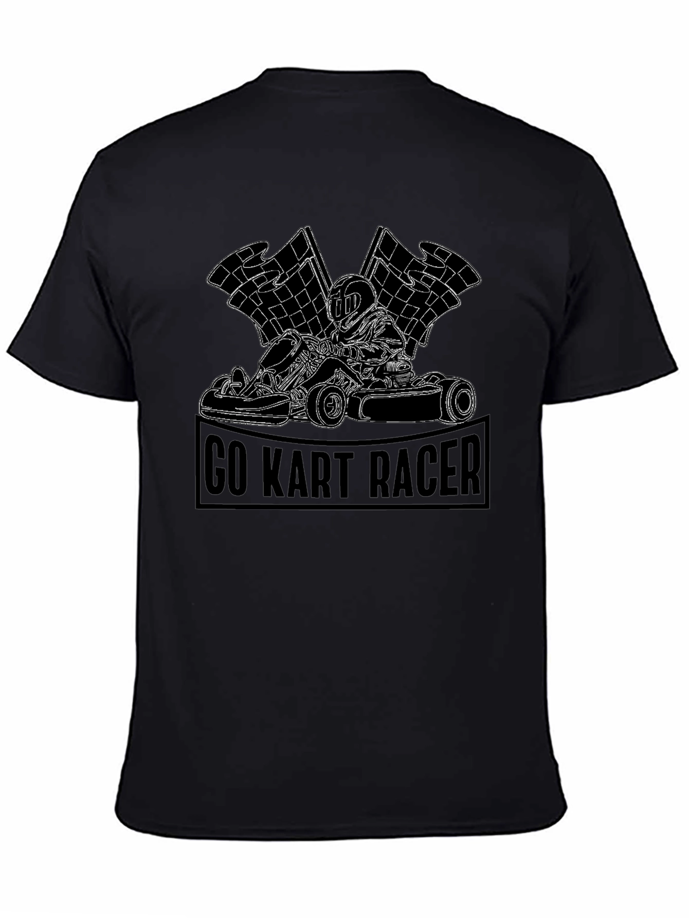 Go Kart Racer Graphic Tee - Black