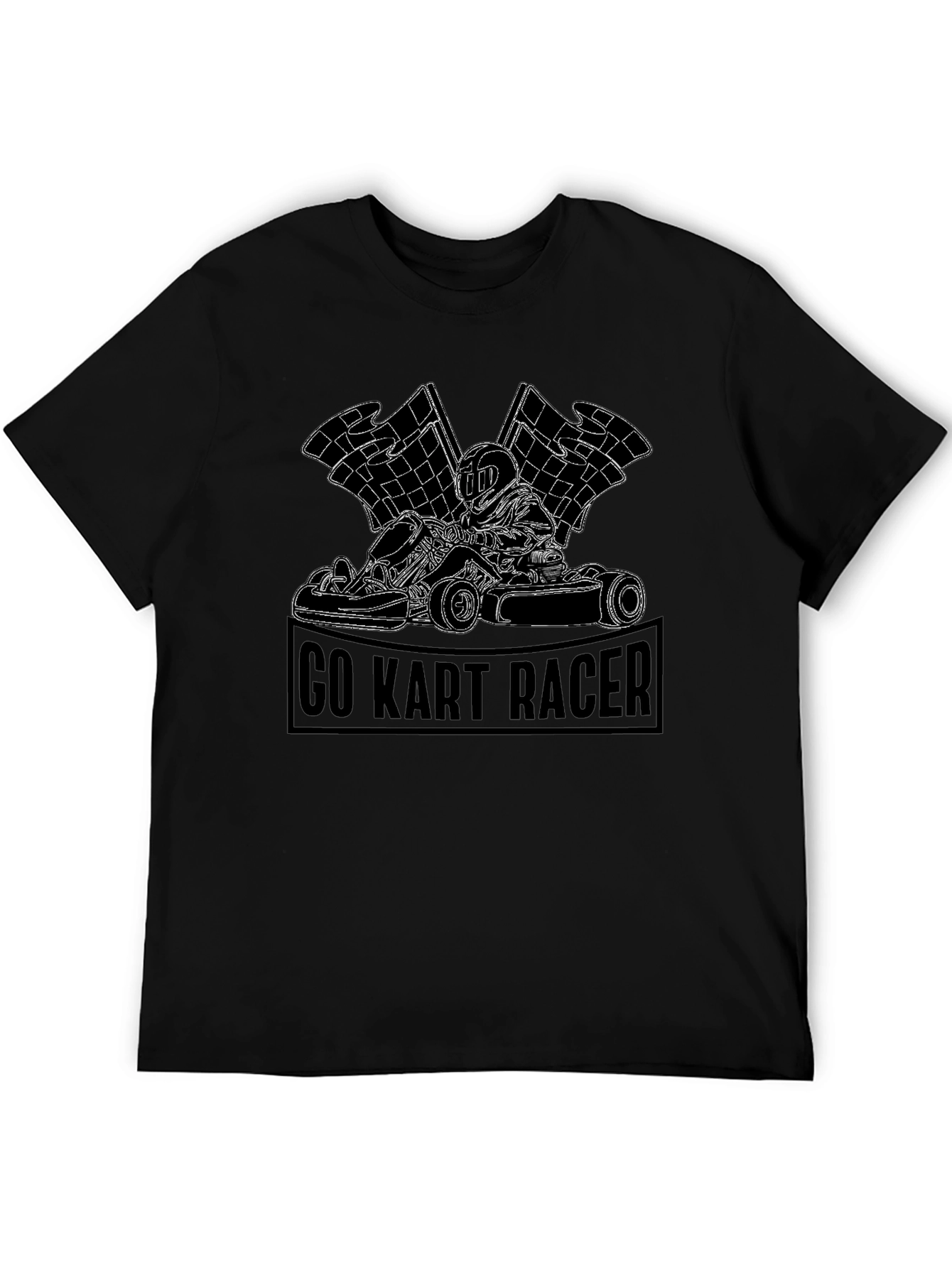 Go Kart Racer Graphic Tee - Black