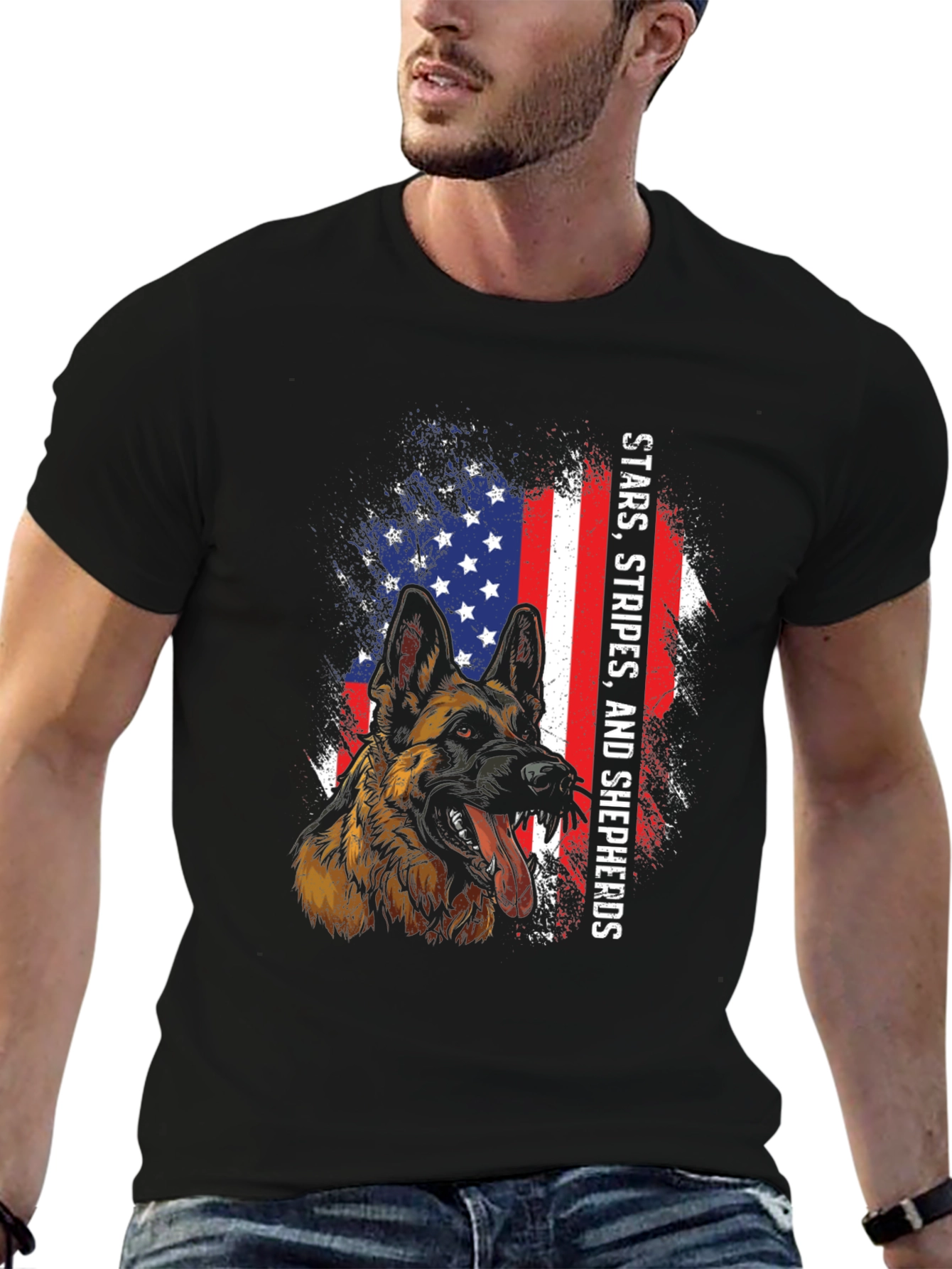 Stars Stripes and Shepherds T-Shirt