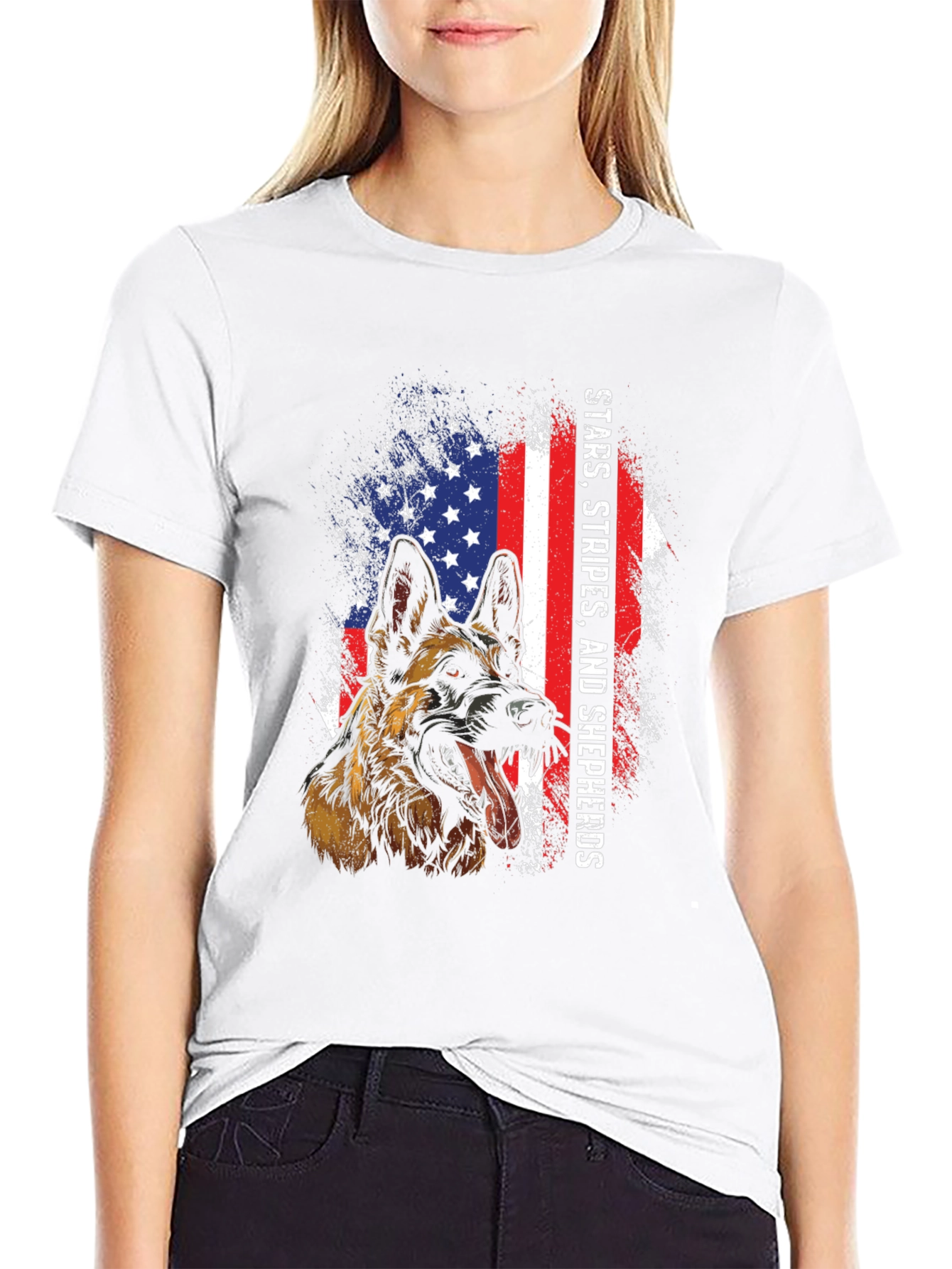 Stars Stripes and Shepherds T-Shirt