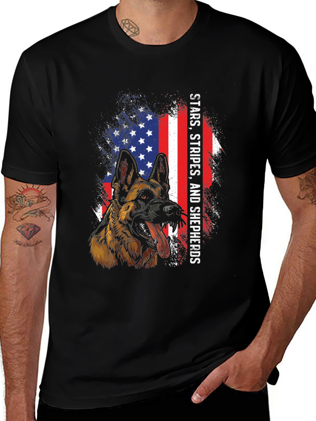 Stars Stripes and Shepherds T-Shirt
