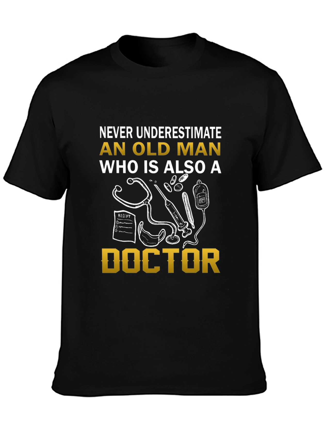 Old Man Doctor Graphic T-Shirt