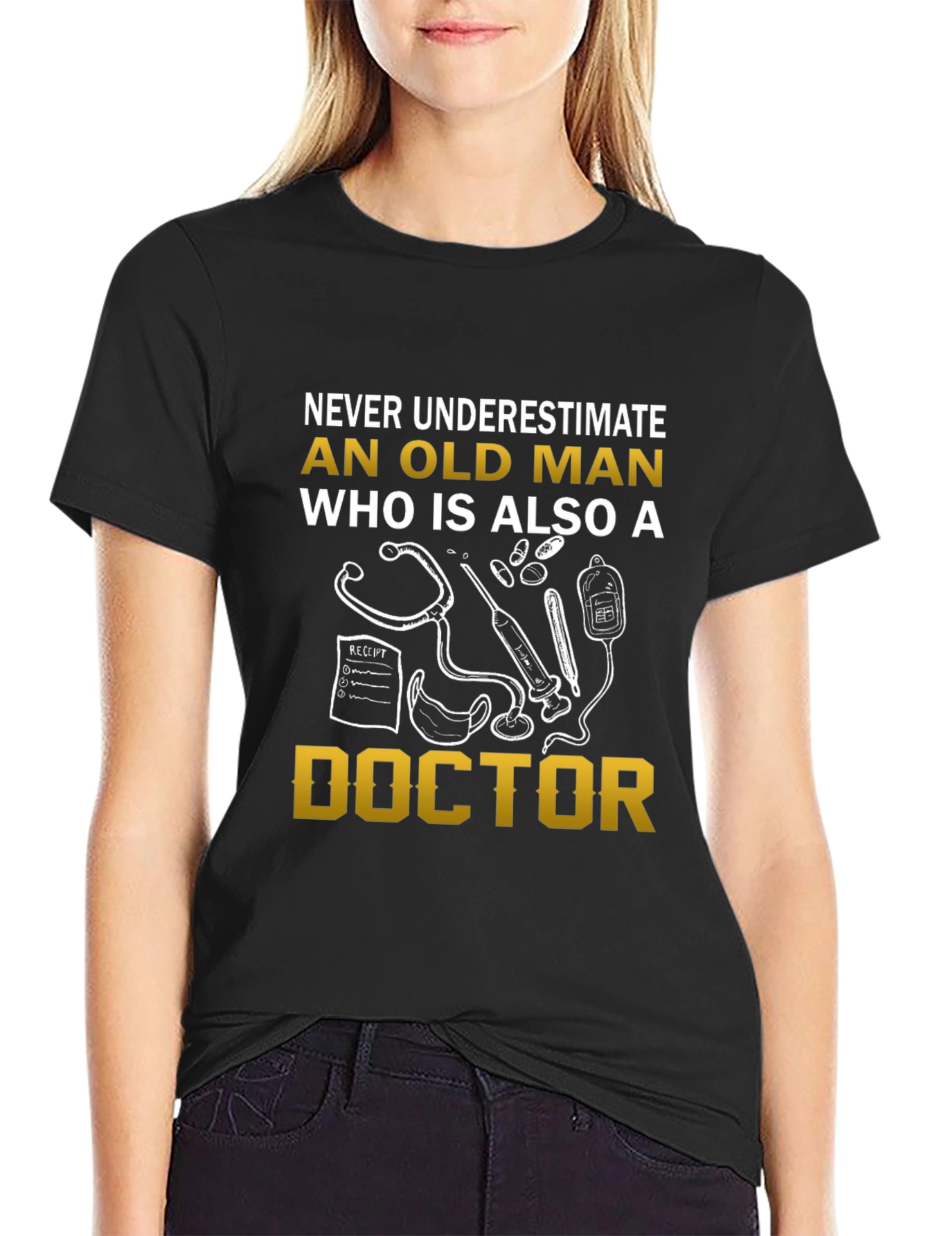 Old Man Doctor Graphic T-Shirt