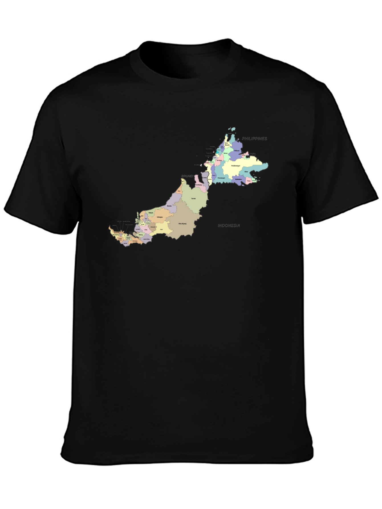 Malaysia Map T-Shirt - Geography Tee