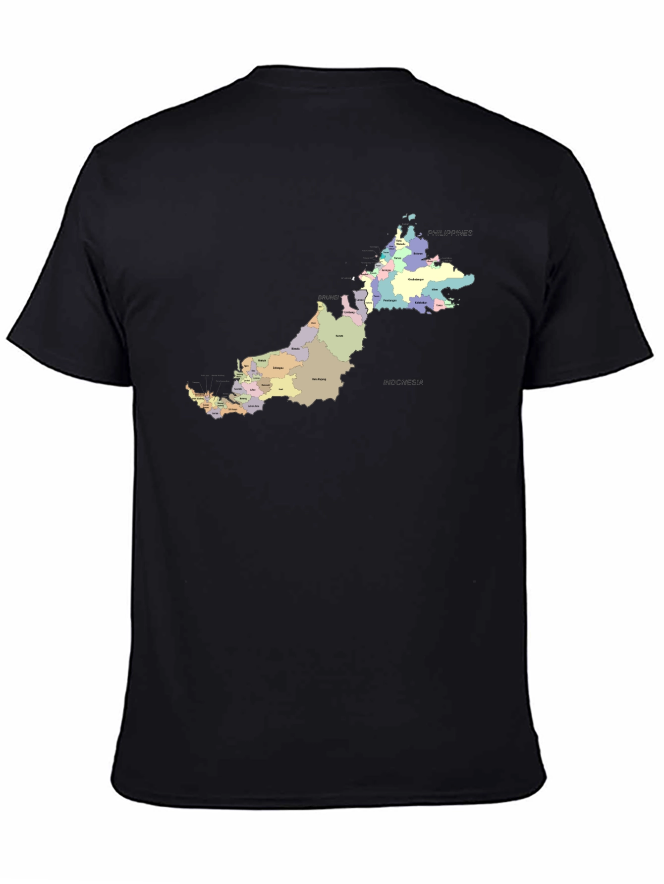 Malaysia Map T-Shirt - Geography Tee
