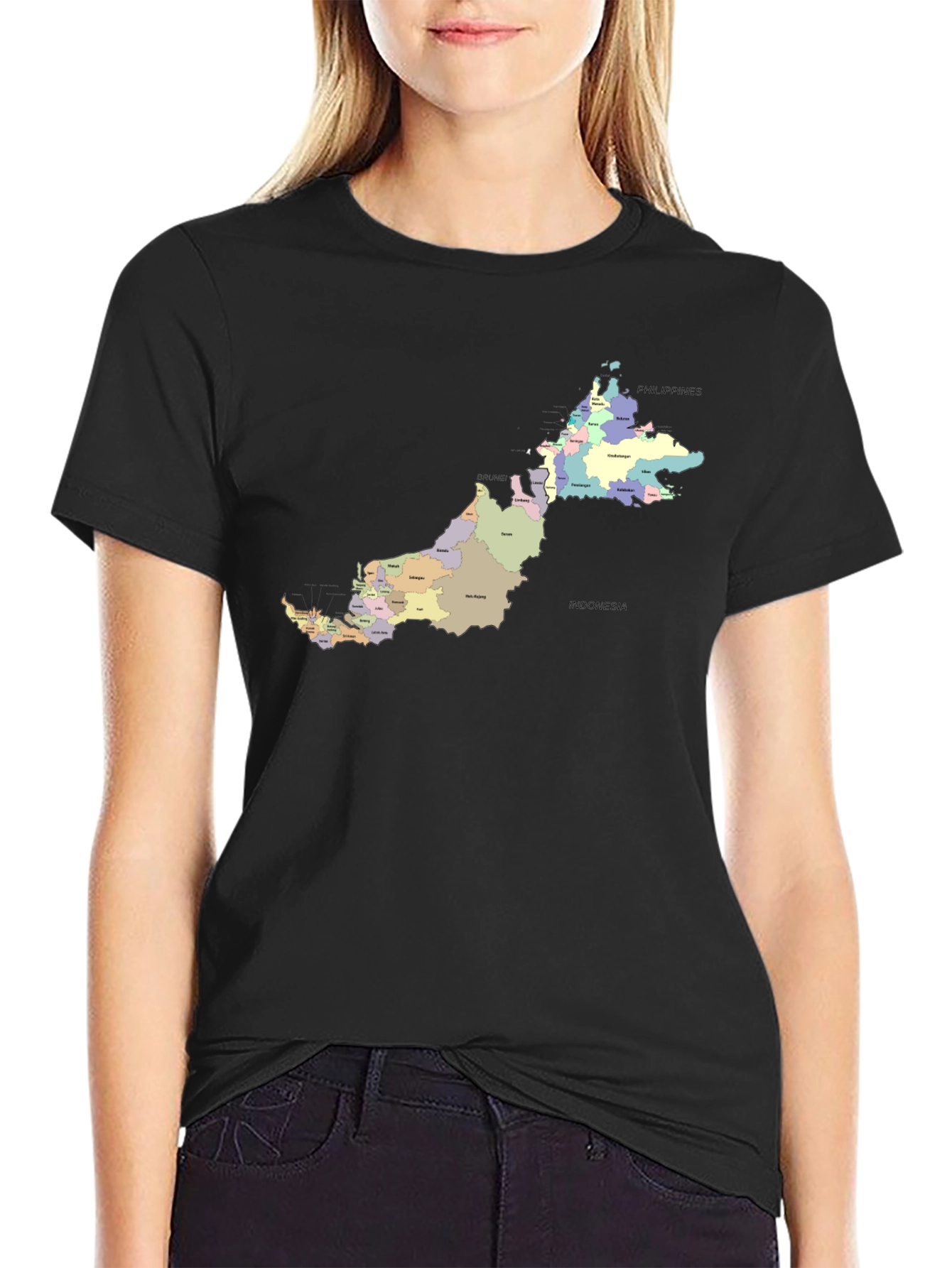Malaysia Map T-Shirt - Geography Tee
