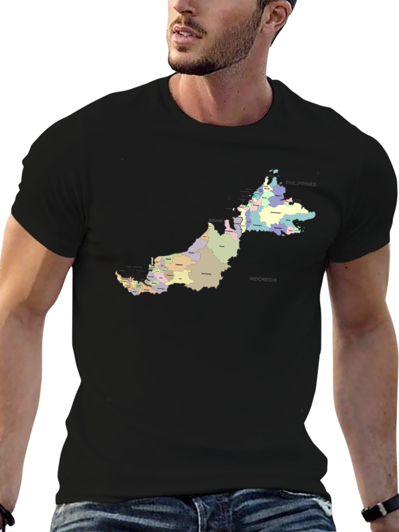 Malaysia Map T-Shirt - Geography Tee
