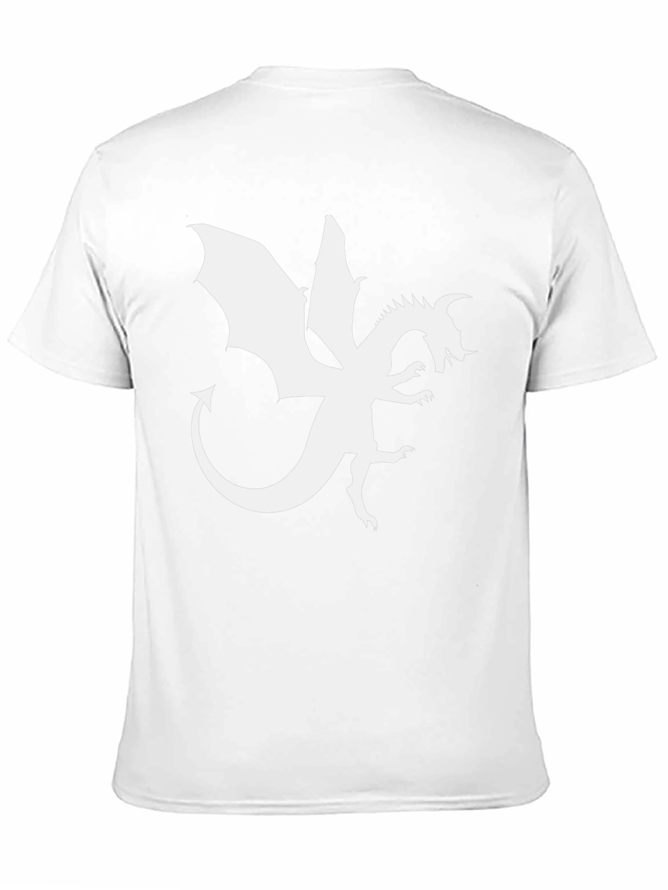 Dragon Graphic Tee - Black Cotton Blend T-Shirt