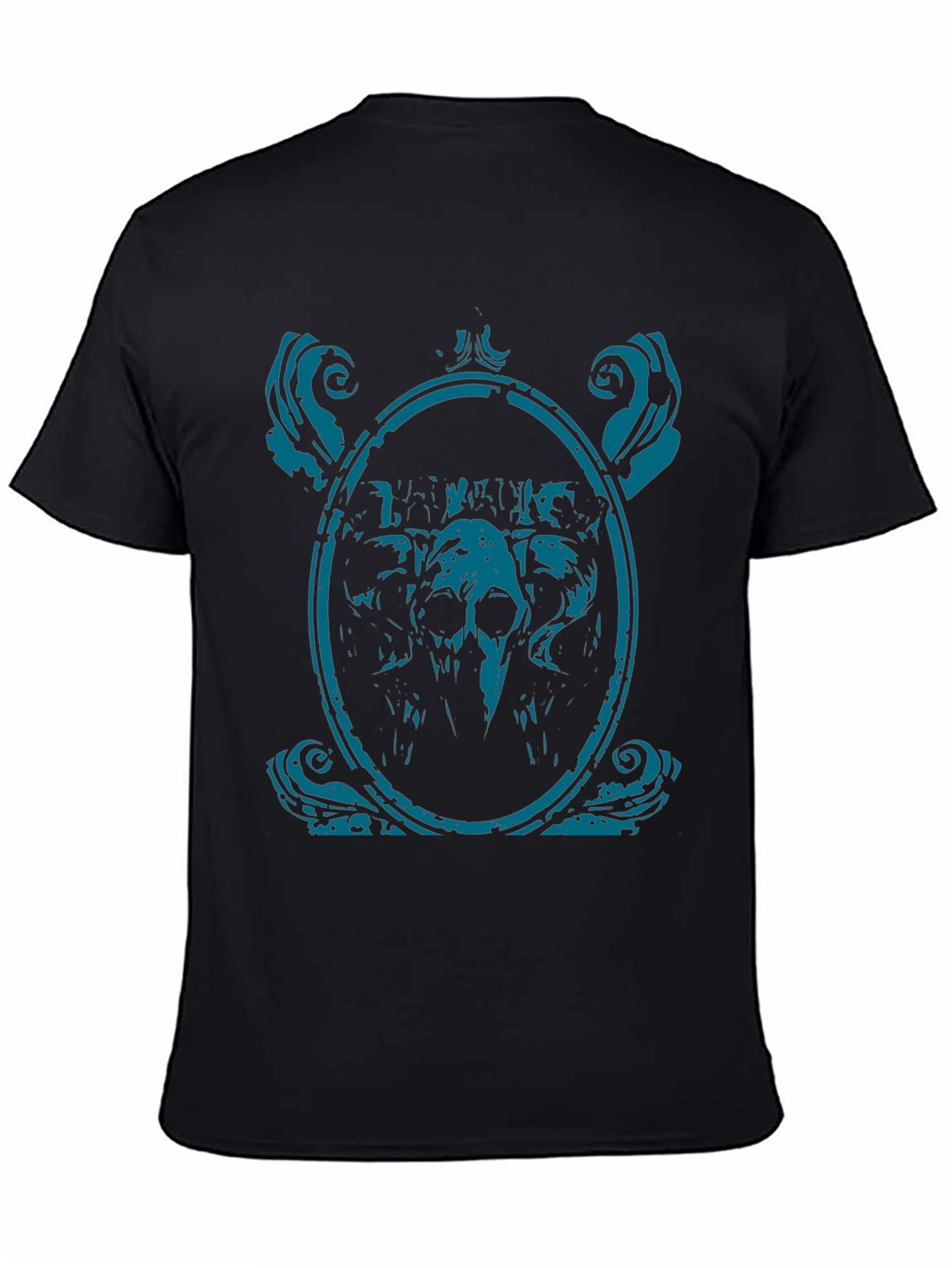 Skull Framed Graphic Tee - Mens Black T-Shirt