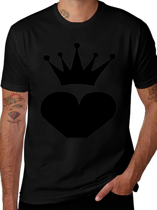 Heart Crown Black T-Shirt